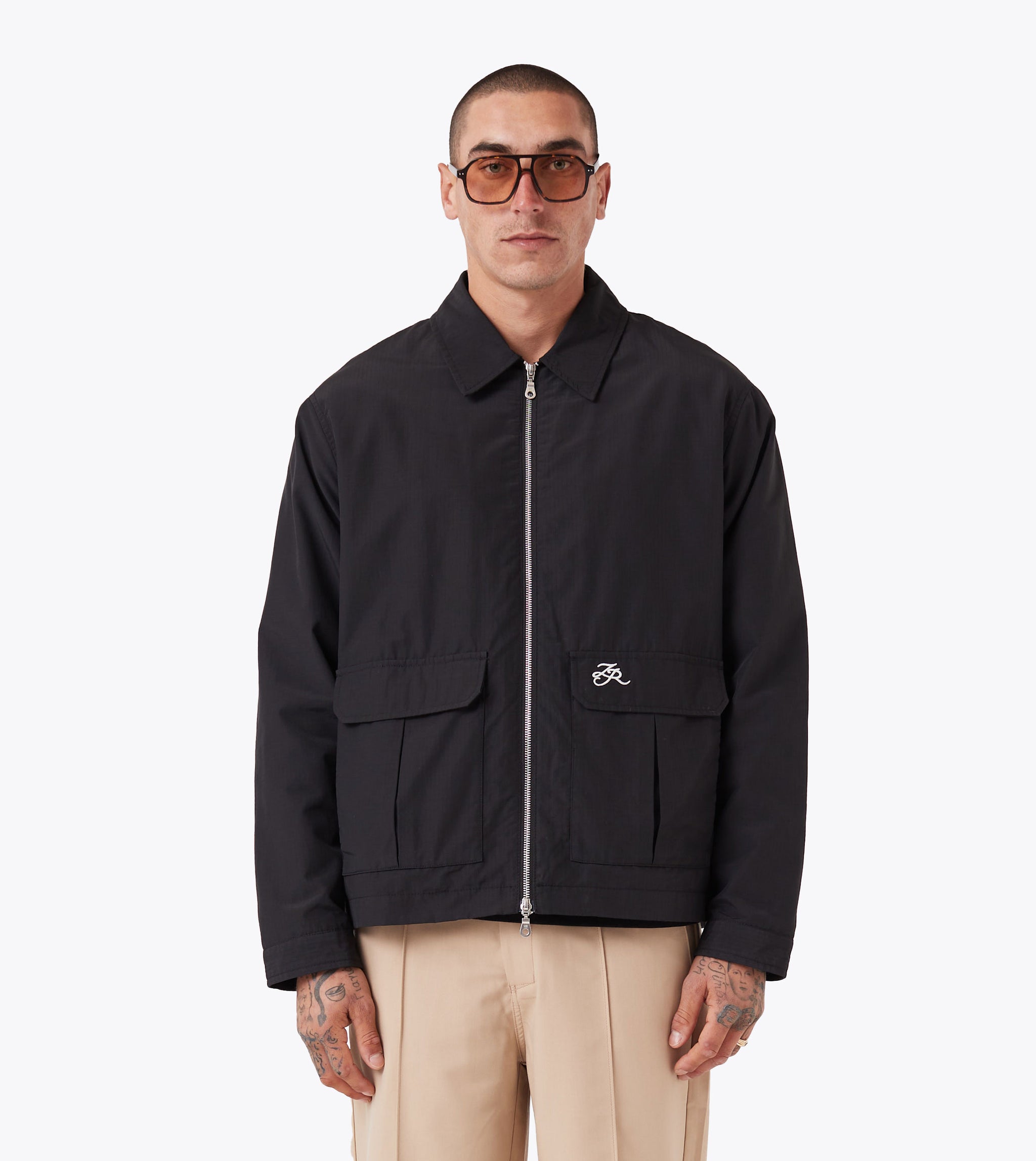 Black Modal Utility Jacket