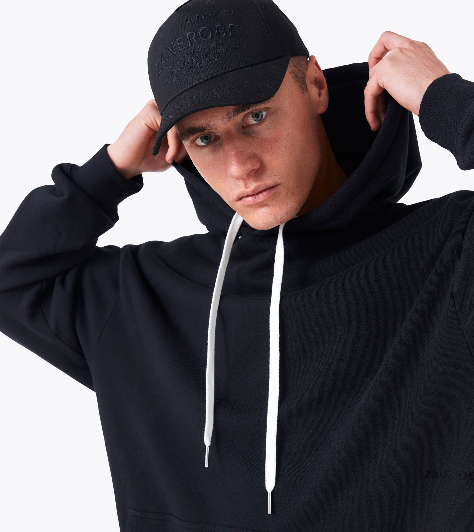 Label Orgo Hood Sweat Black