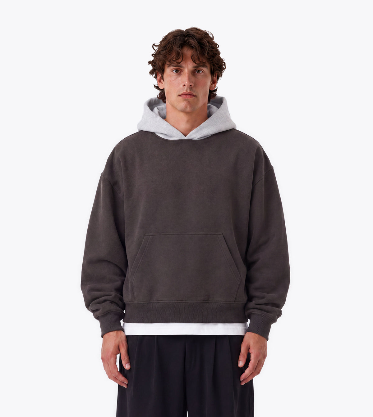 Box Crop Hood Charcoal Grey Marle - Coming Soon