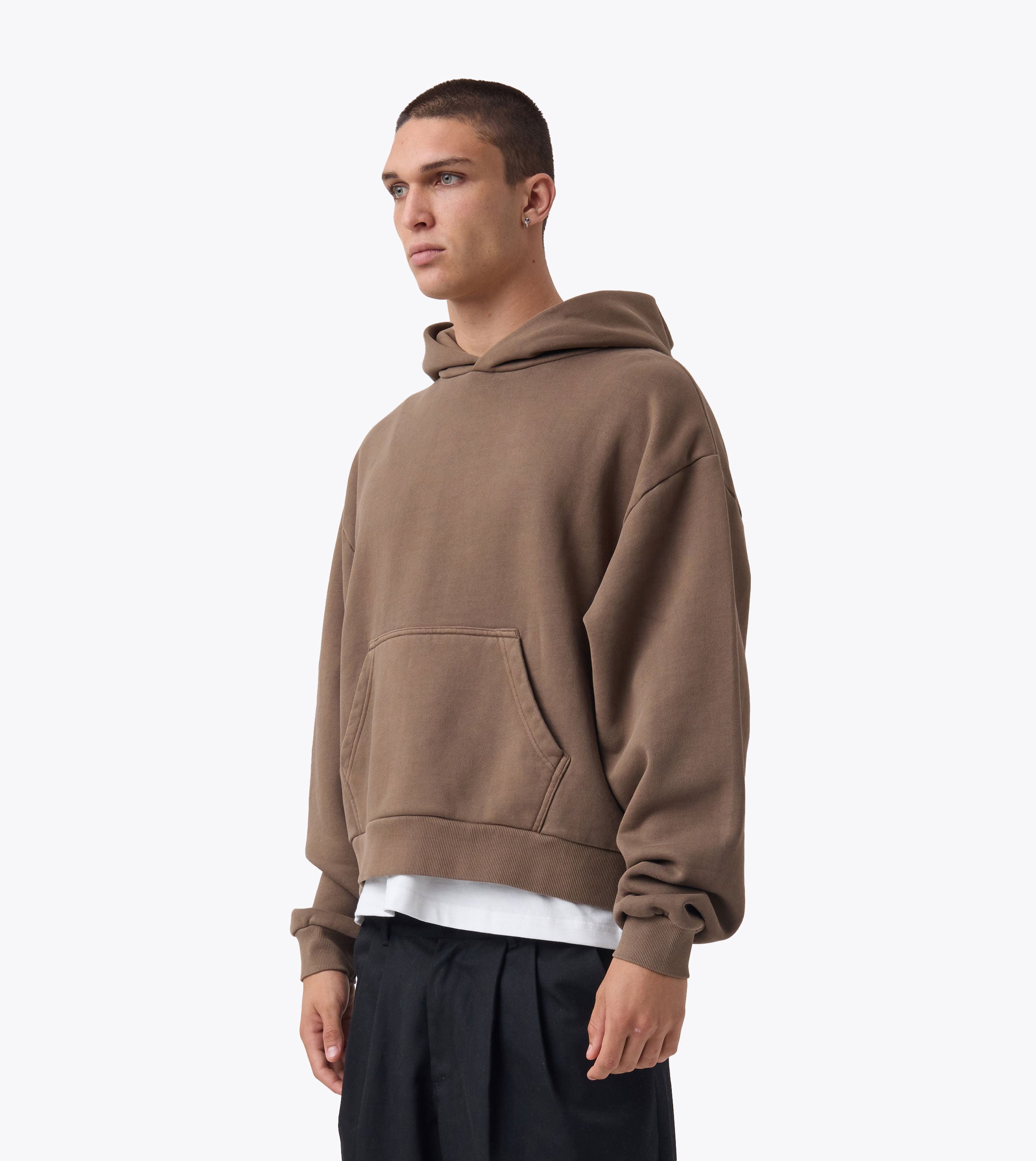 Box Crop Hood GD Choc