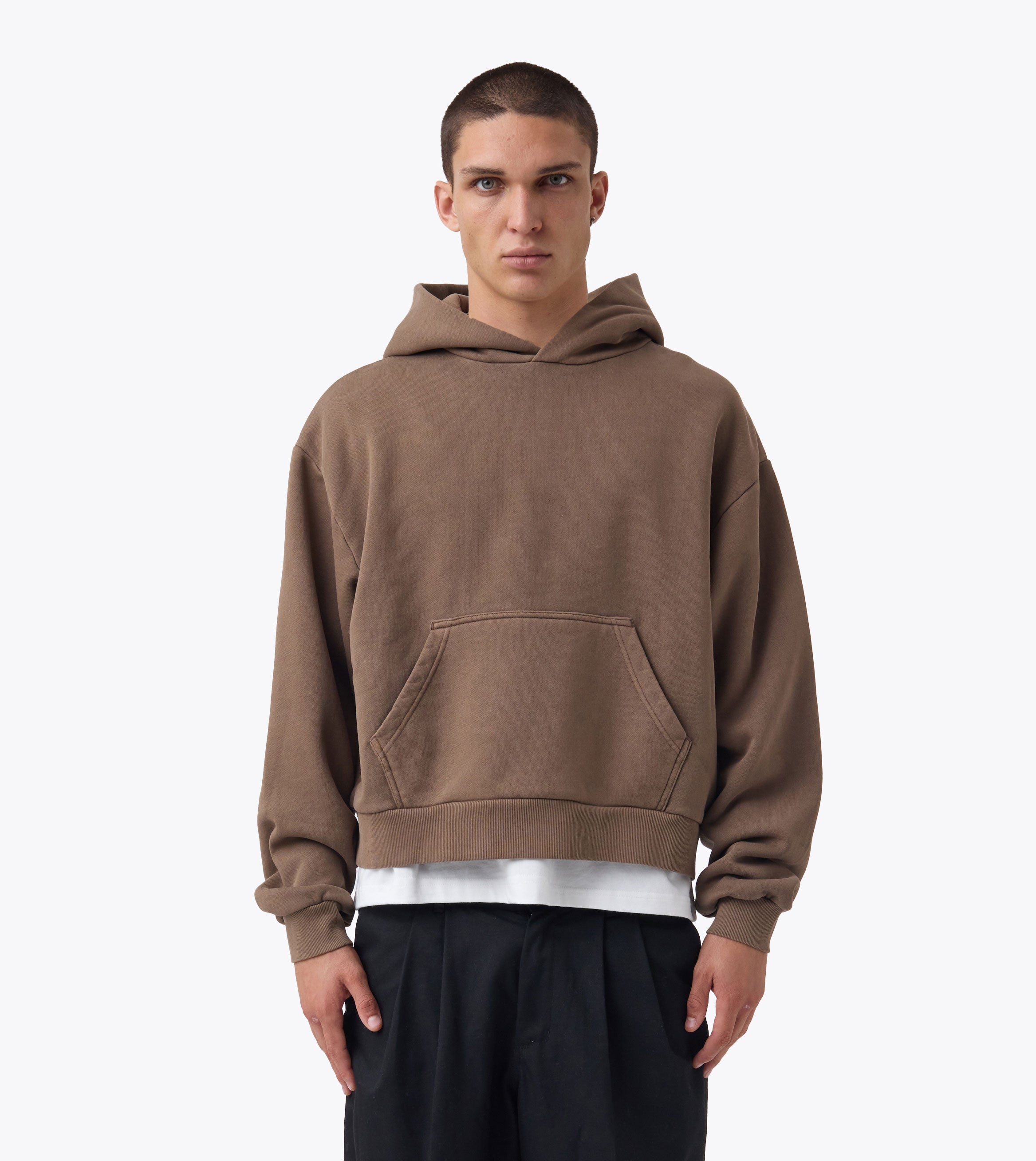 Box Crop Hood GD Choc