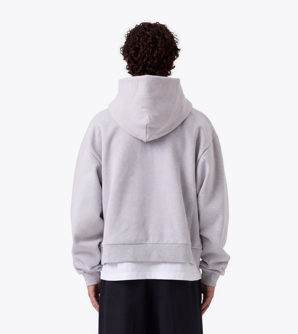 Box Crop Hood Medium Grey Marle