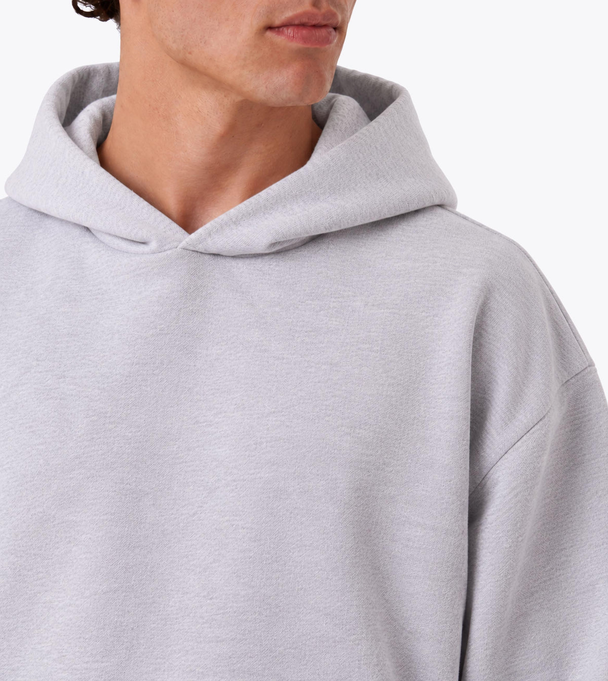Box Crop Hood Medium Grey Marle