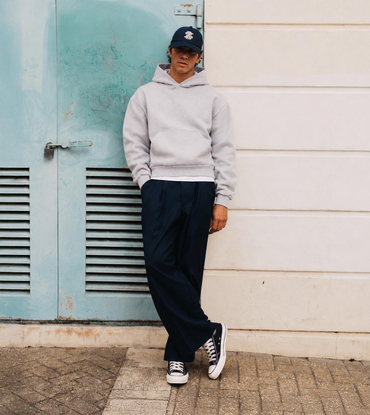 Box Crop Hood Medium Grey Marle