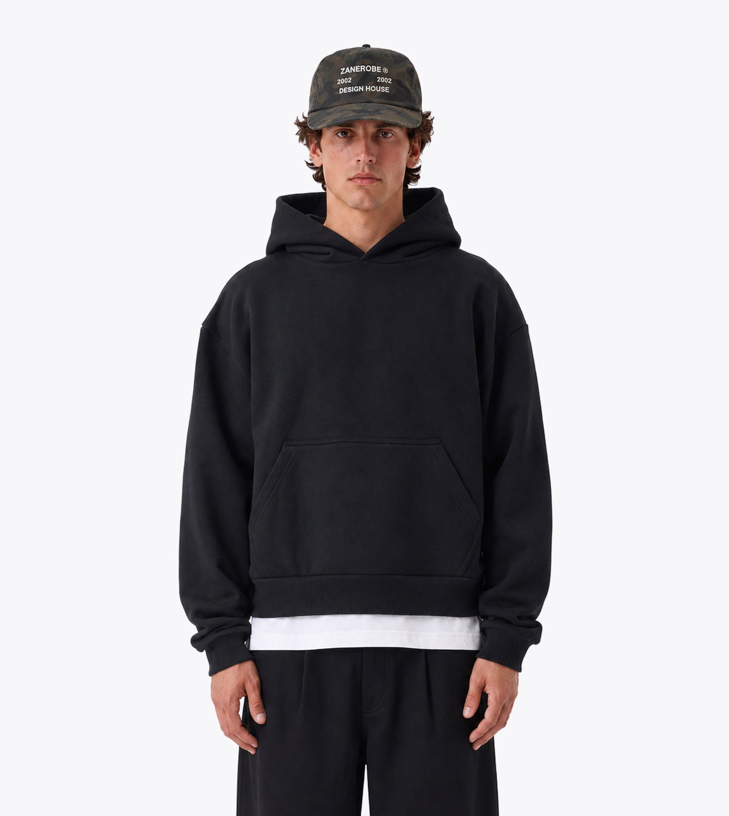 Box Crop Hood True Black - Coming Soon