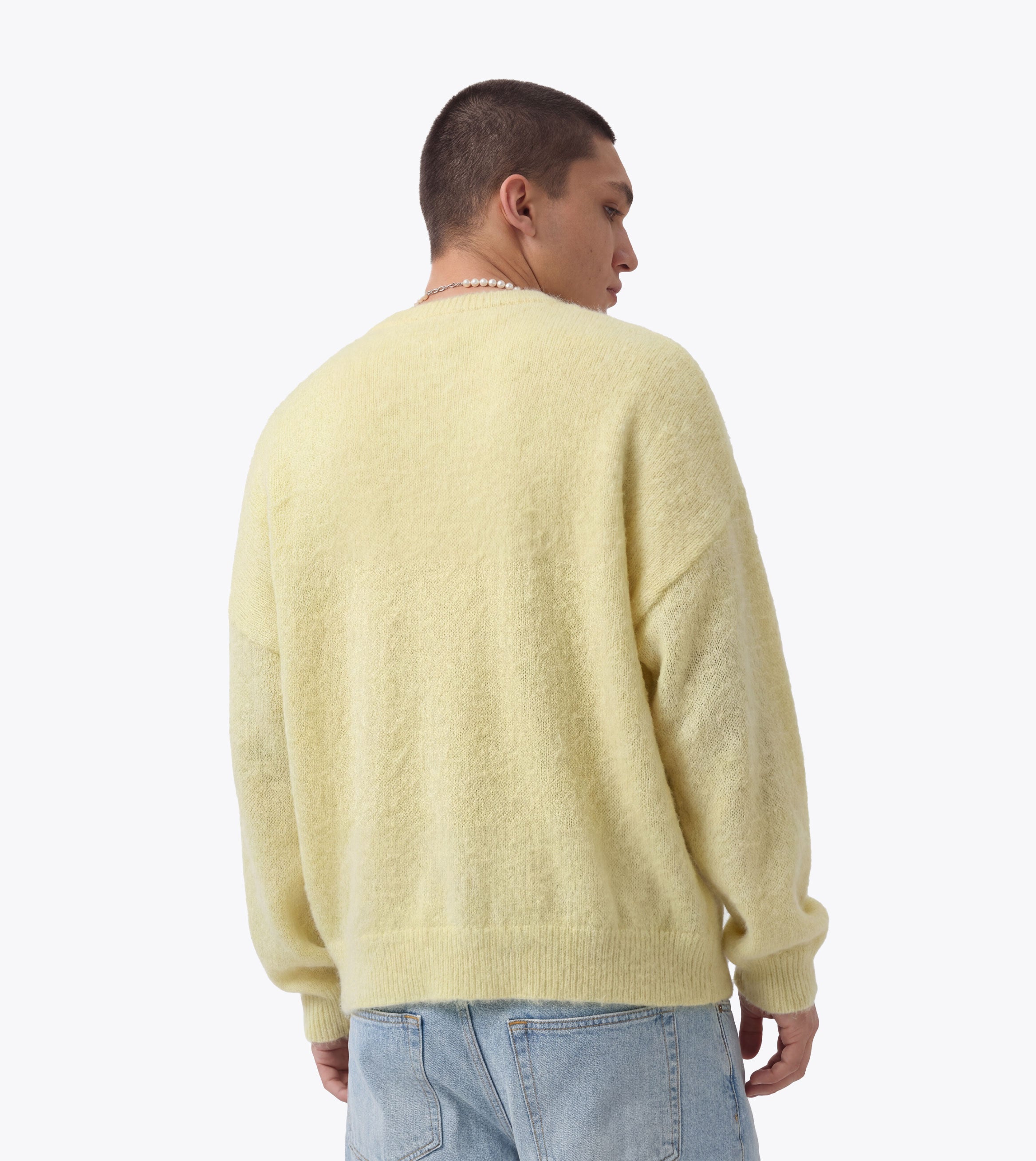 Box Crop Knit Crew Butter - Coming Soon