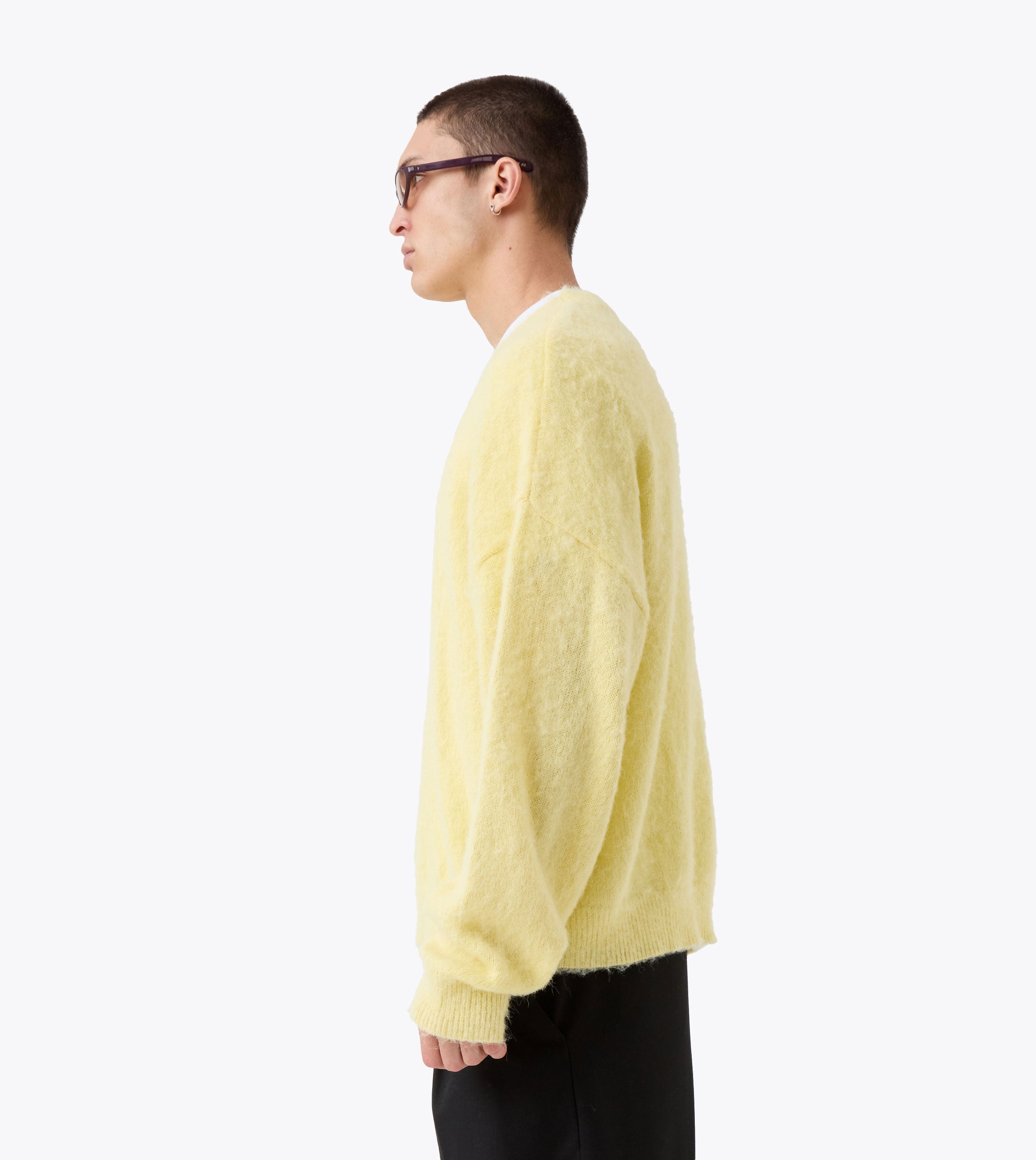 Box Crop Knit Crew Butter