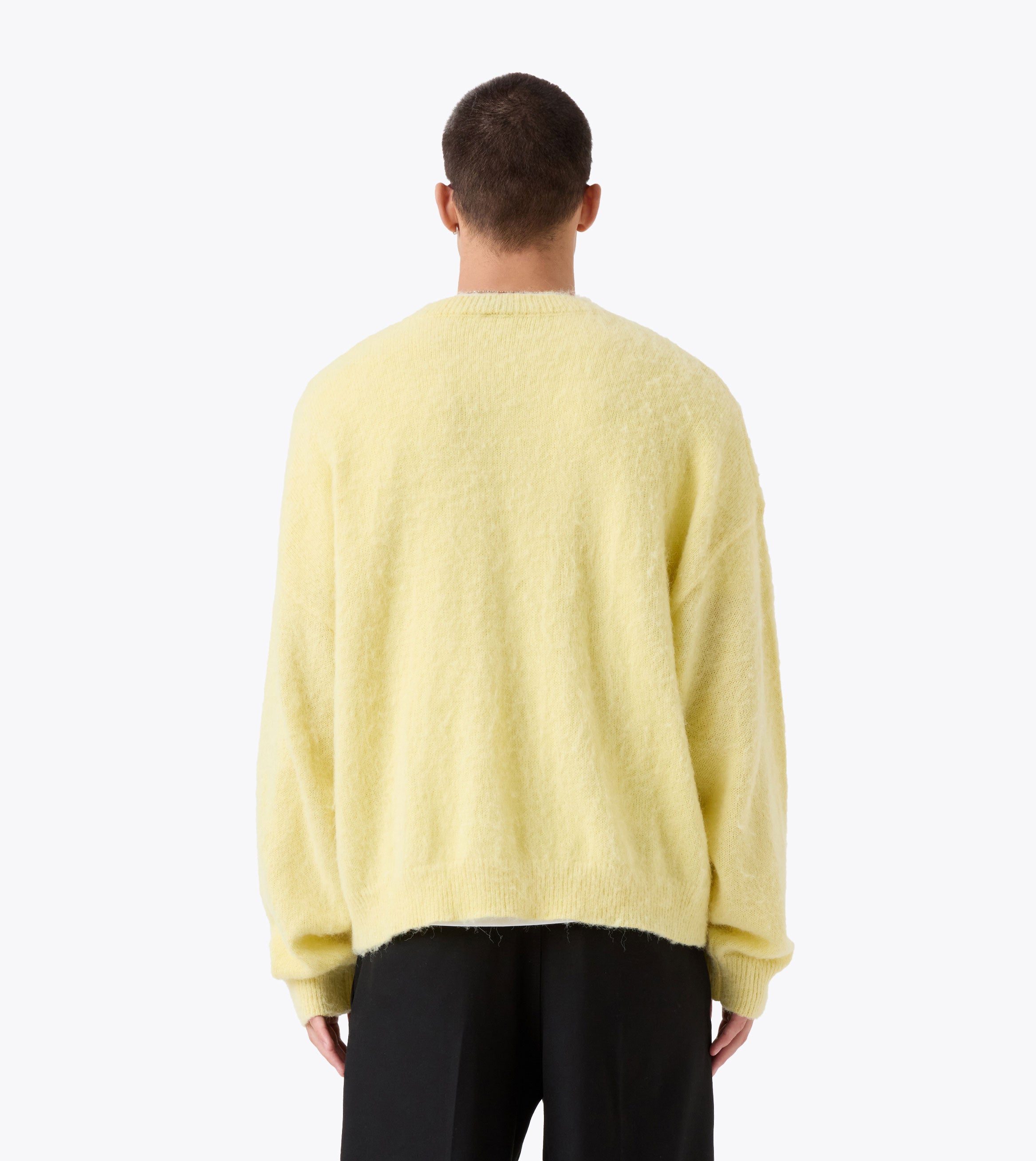 Box Crop Knit Crew Butter