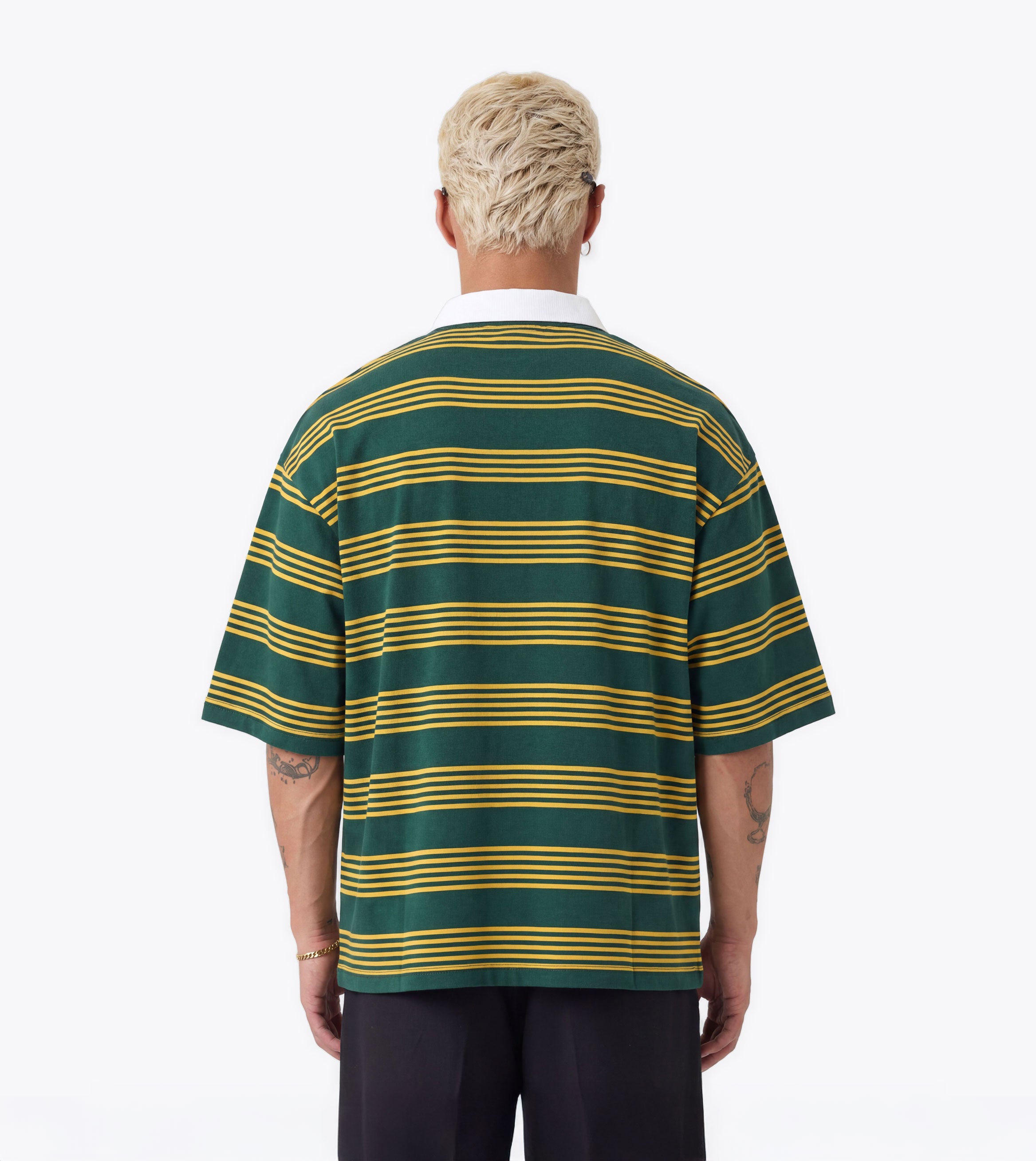 Box Crop Polo Green/Gold - Coming Soon