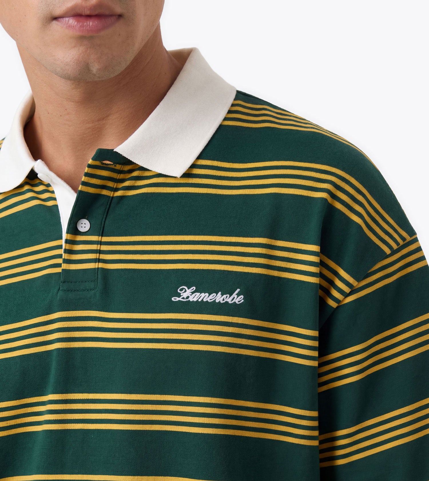 Box Crop Polo Green/Gold - Coming Soon
