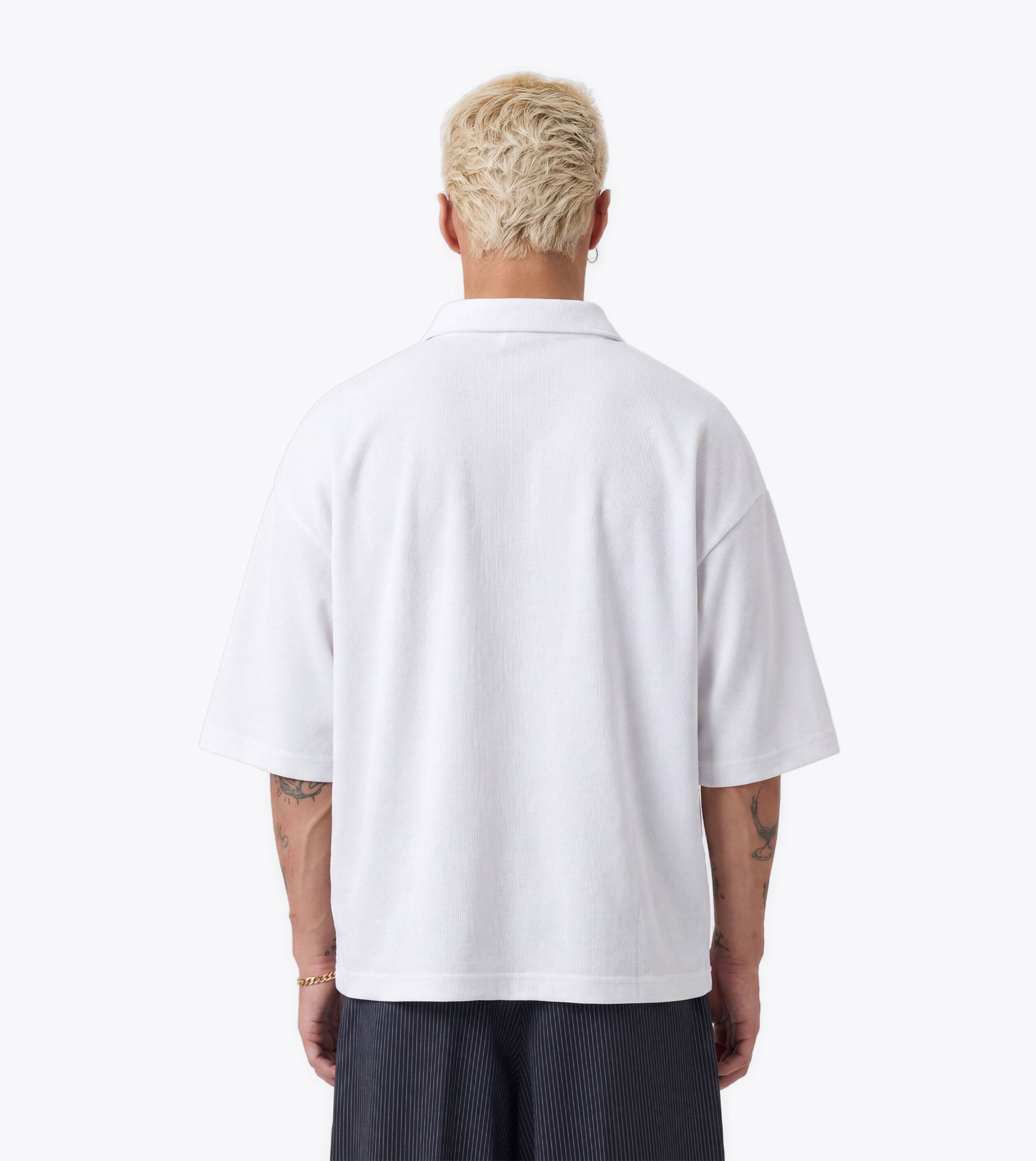Box Crop Polo White - Coming Soon