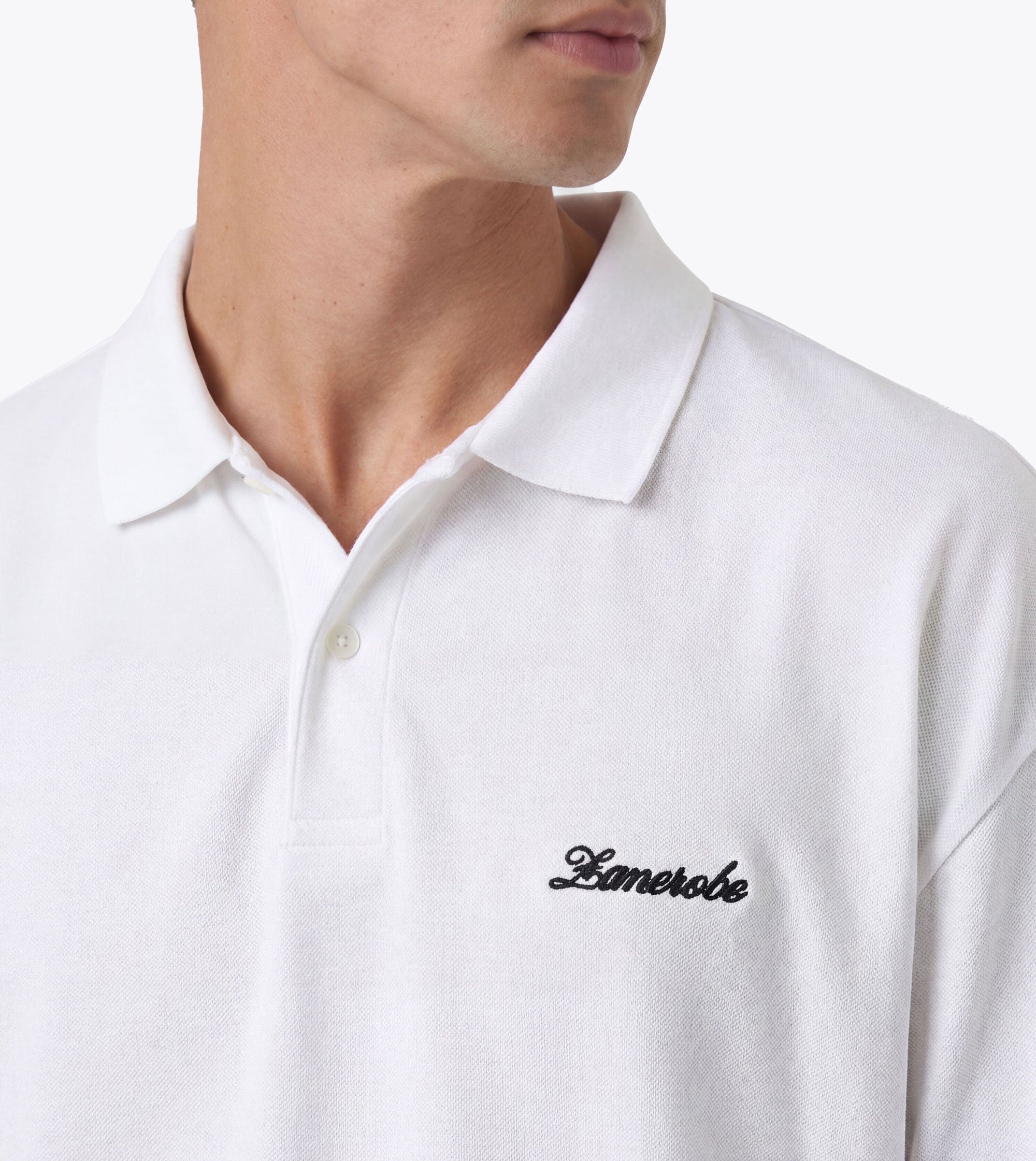 Box Crop Polo White - Coming Soon