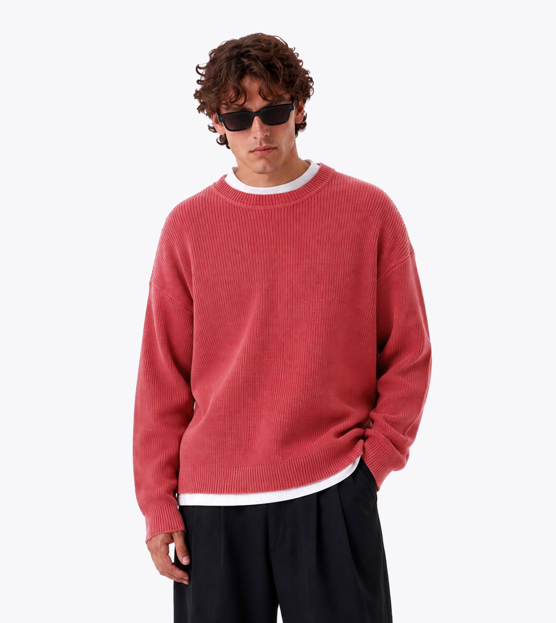 Box Crop Rib Knit GD Cherry - Coming Soon