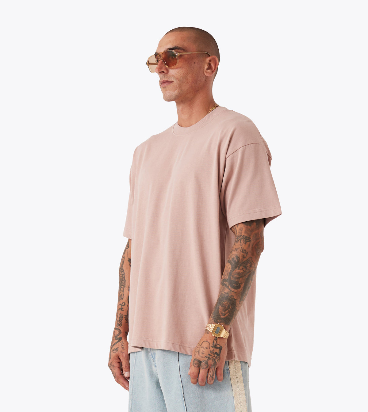 Box Tee Dusty Pink