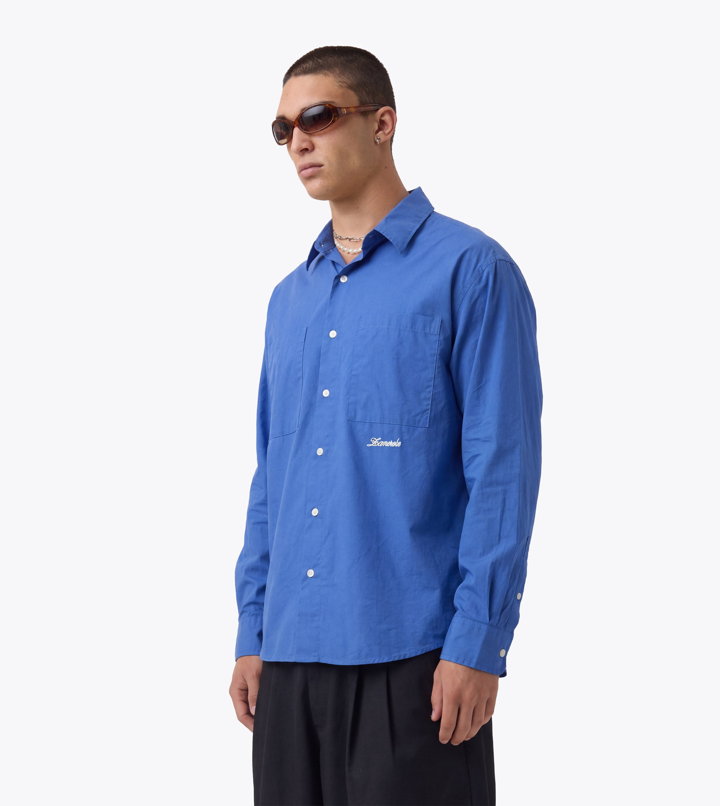 Business LS Shirt Chalk Blue - Coming Soon