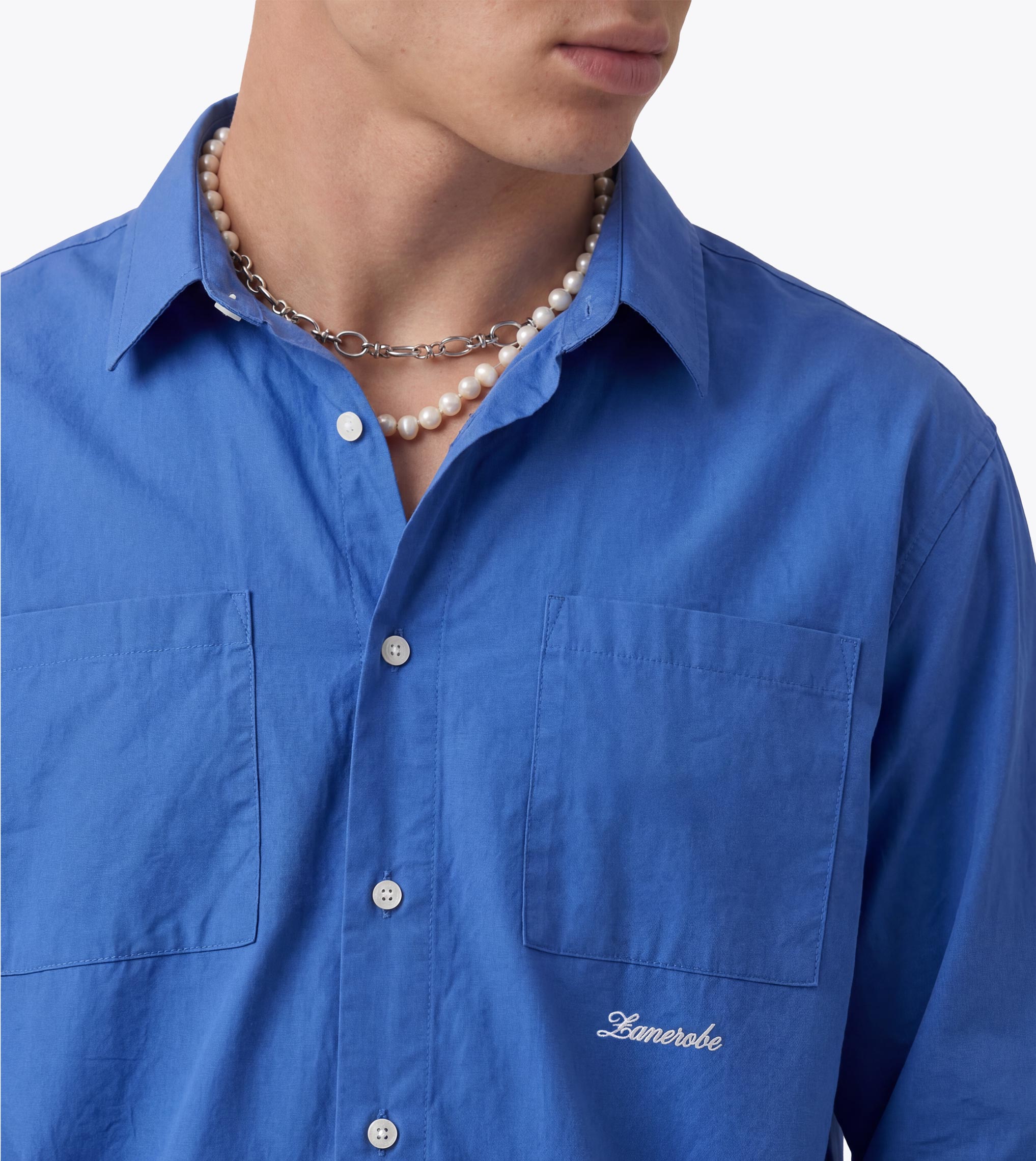 Business LS Shirt Chalk Blue - Coming Soon