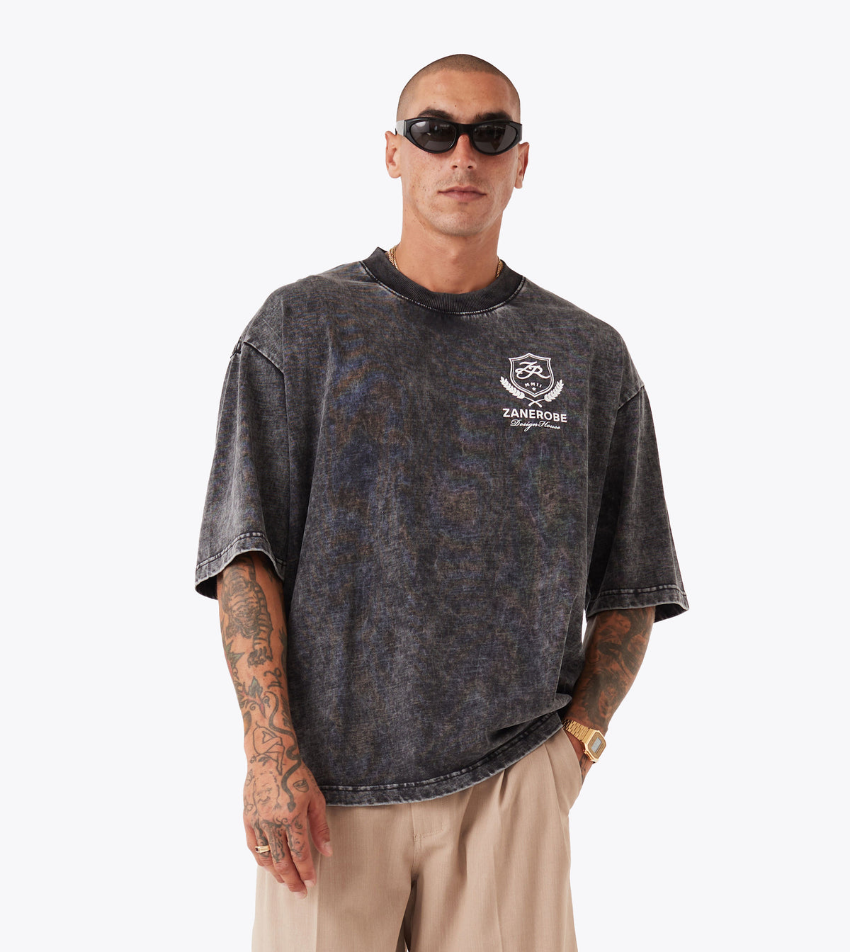Crest Flow Tee GD Ash Grey