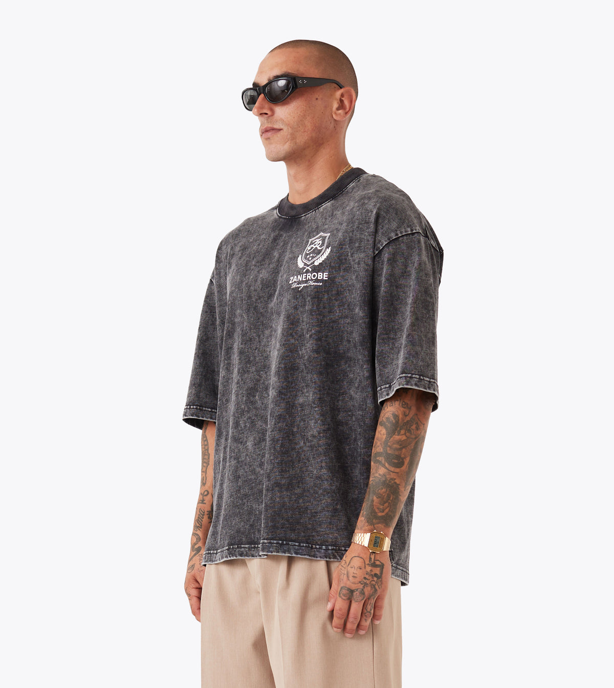 Crest Flow Tee GD Ash Grey