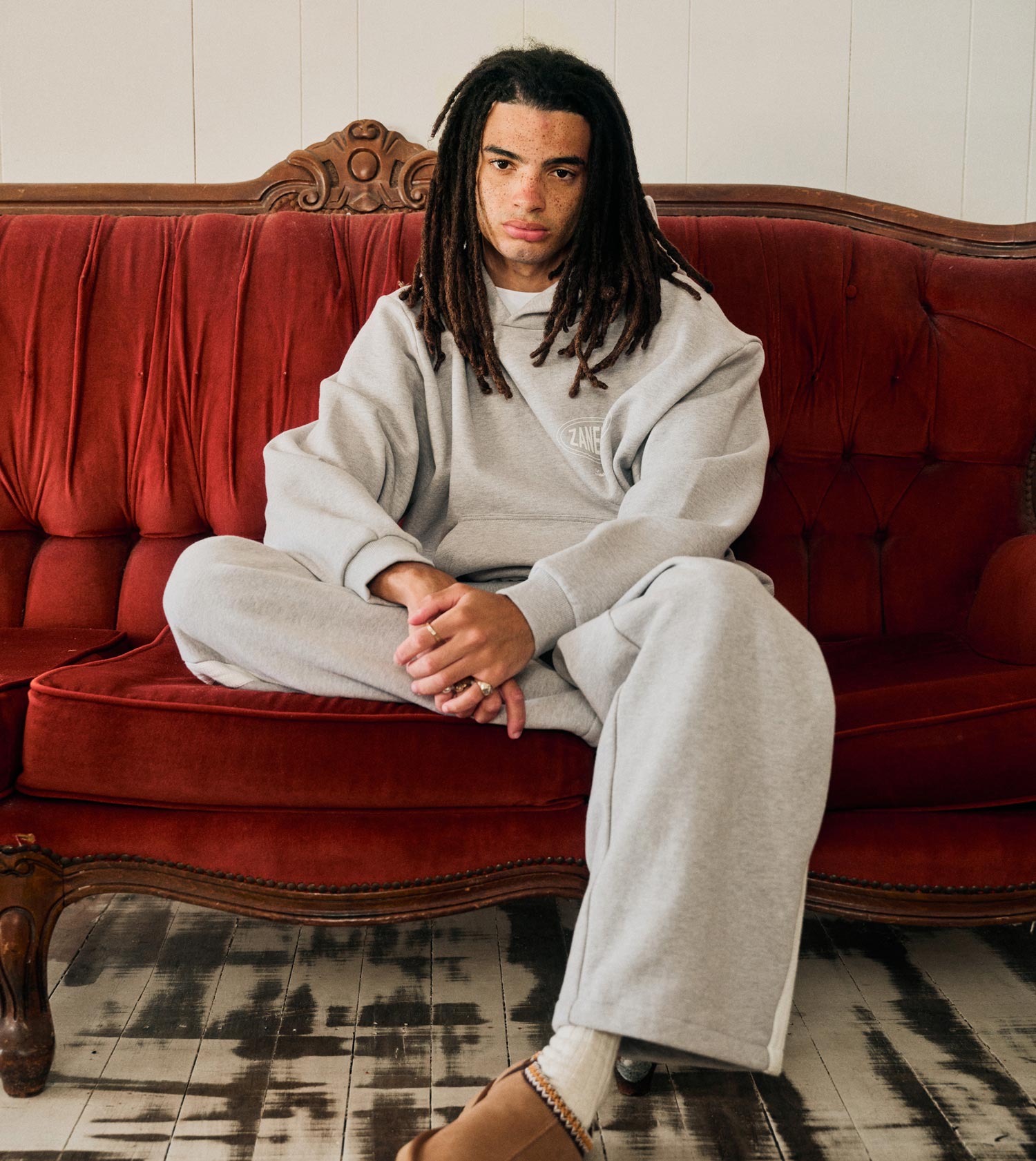ZR Est. Box Crop Hood Grey Marle