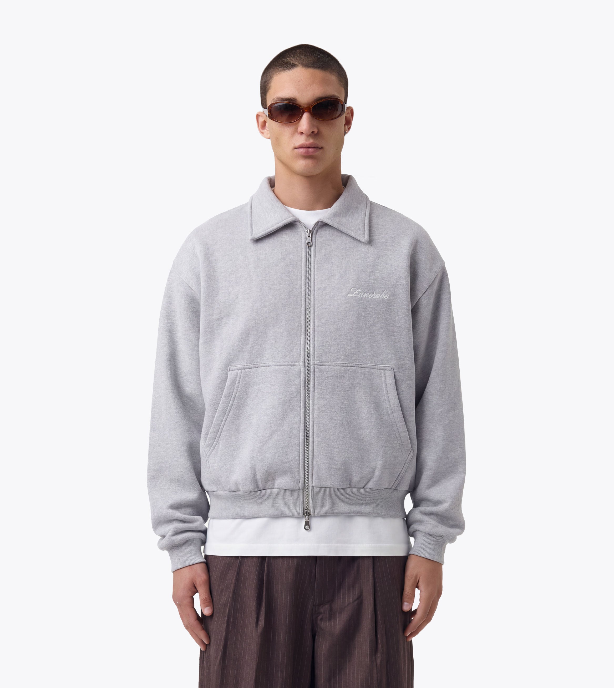 Fleece Bomber Grey Marle - Coming Soon