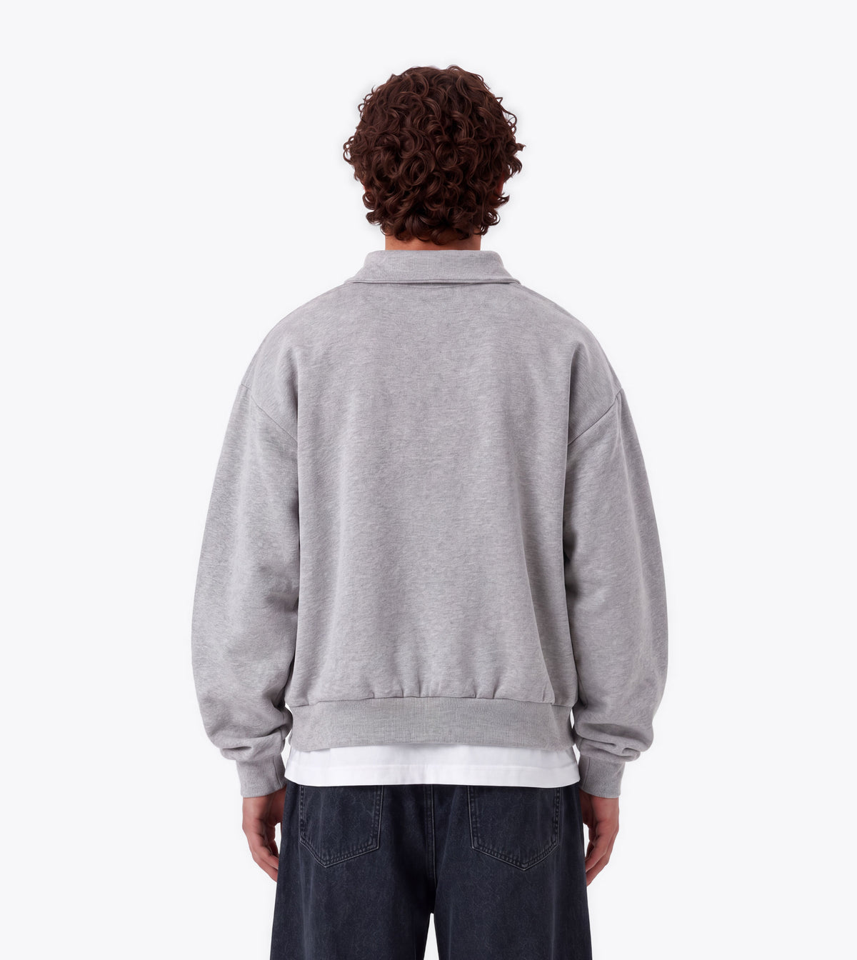 Fleece Bomber Grey Marle