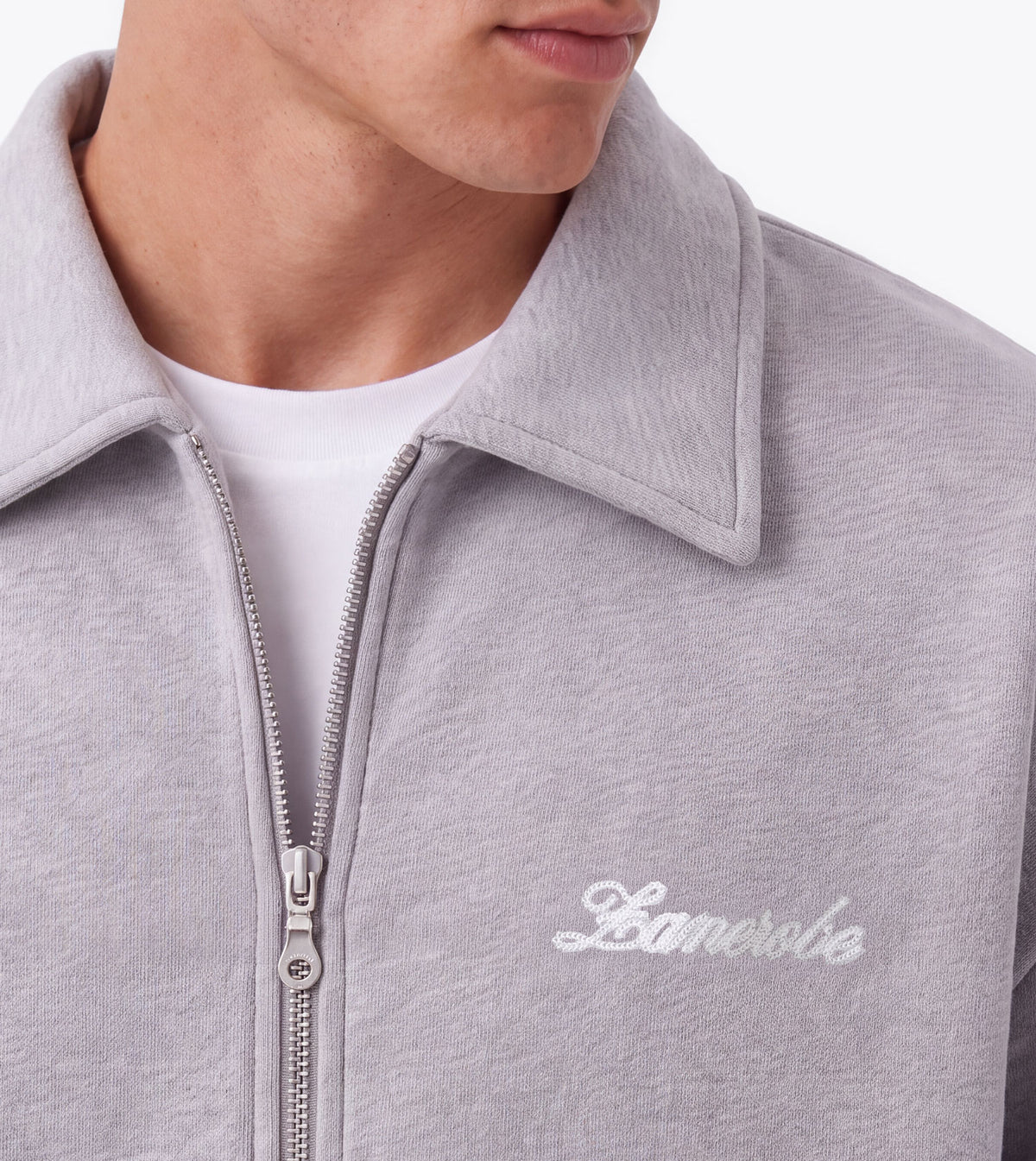 Fleece Bomber Grey Marle