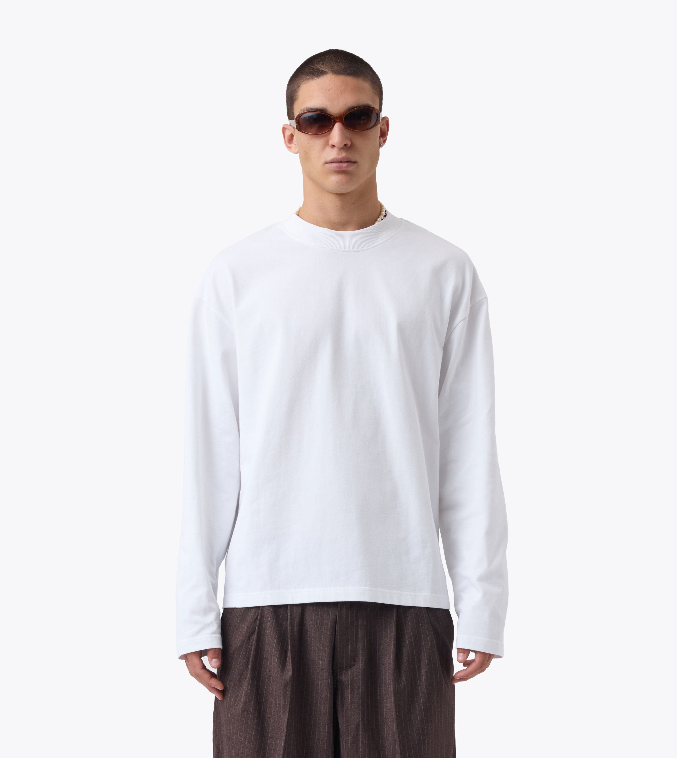 Flow LS Tee White