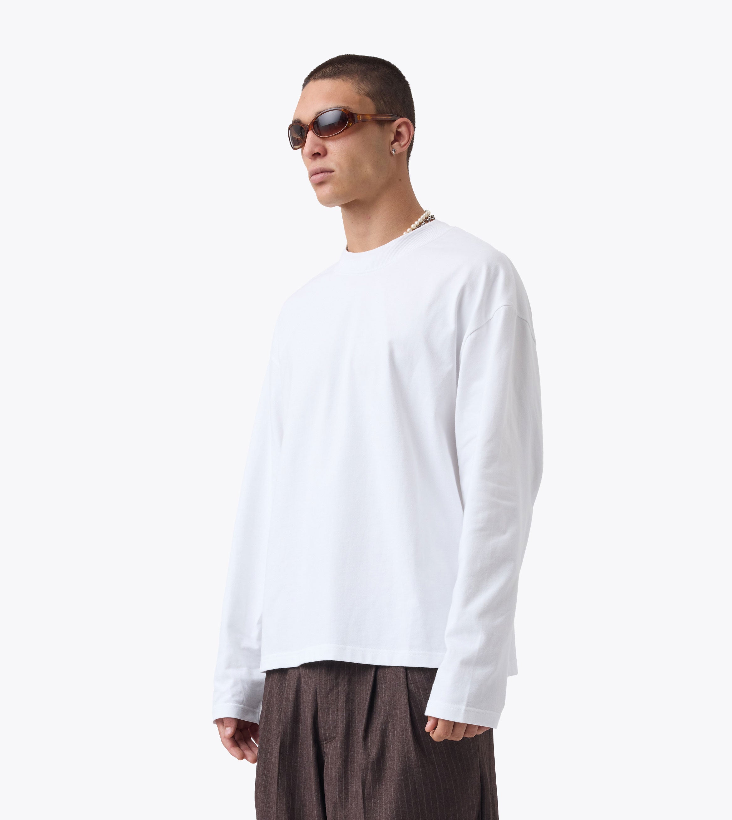 Flow LS Tee White