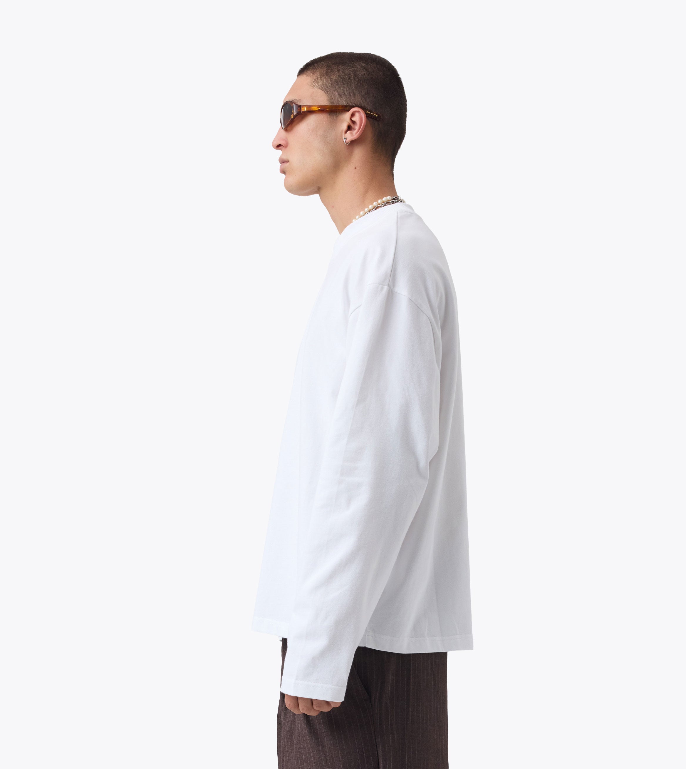 Flow LS Tee White