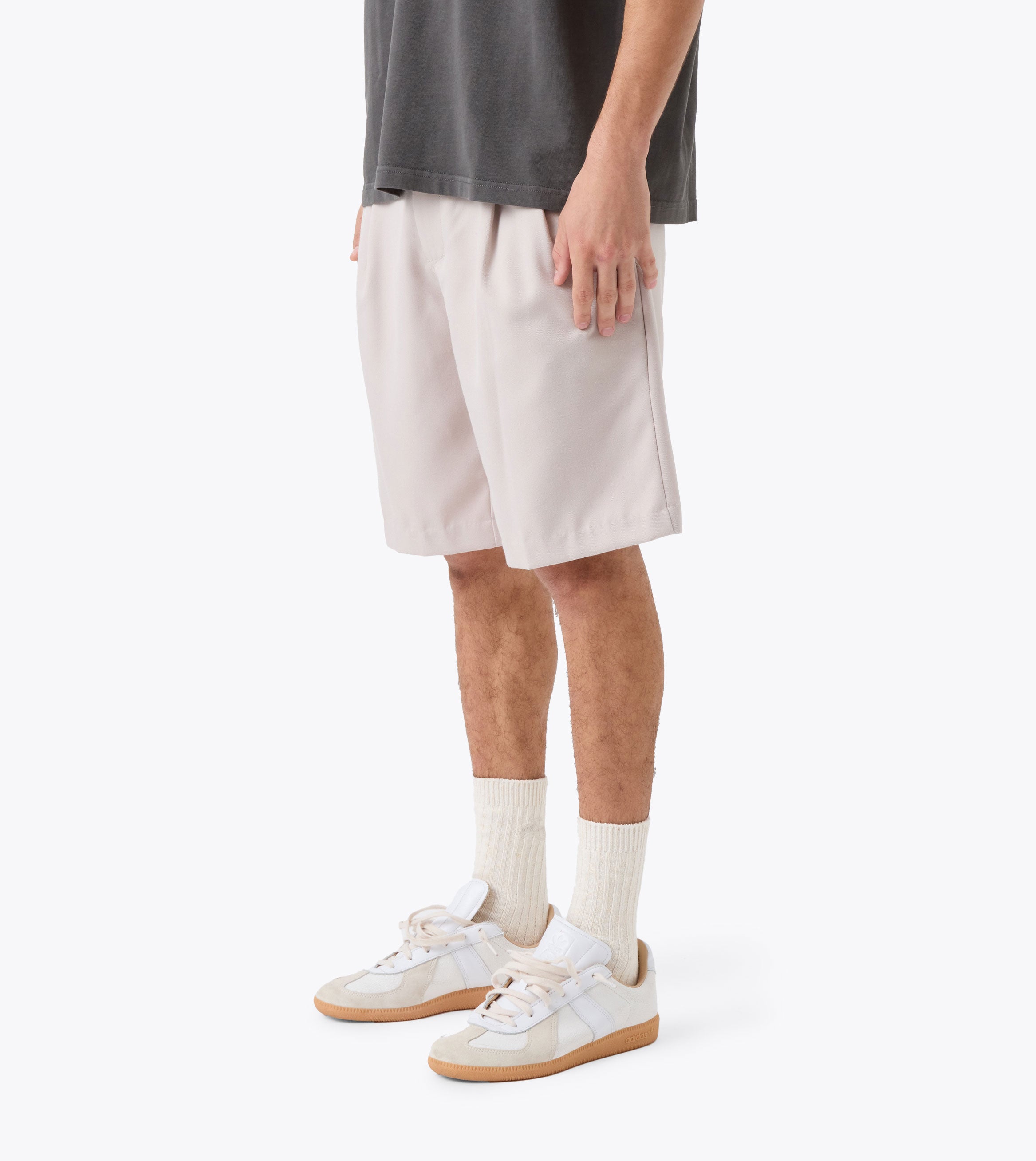 Twill Flow Short Ecru
