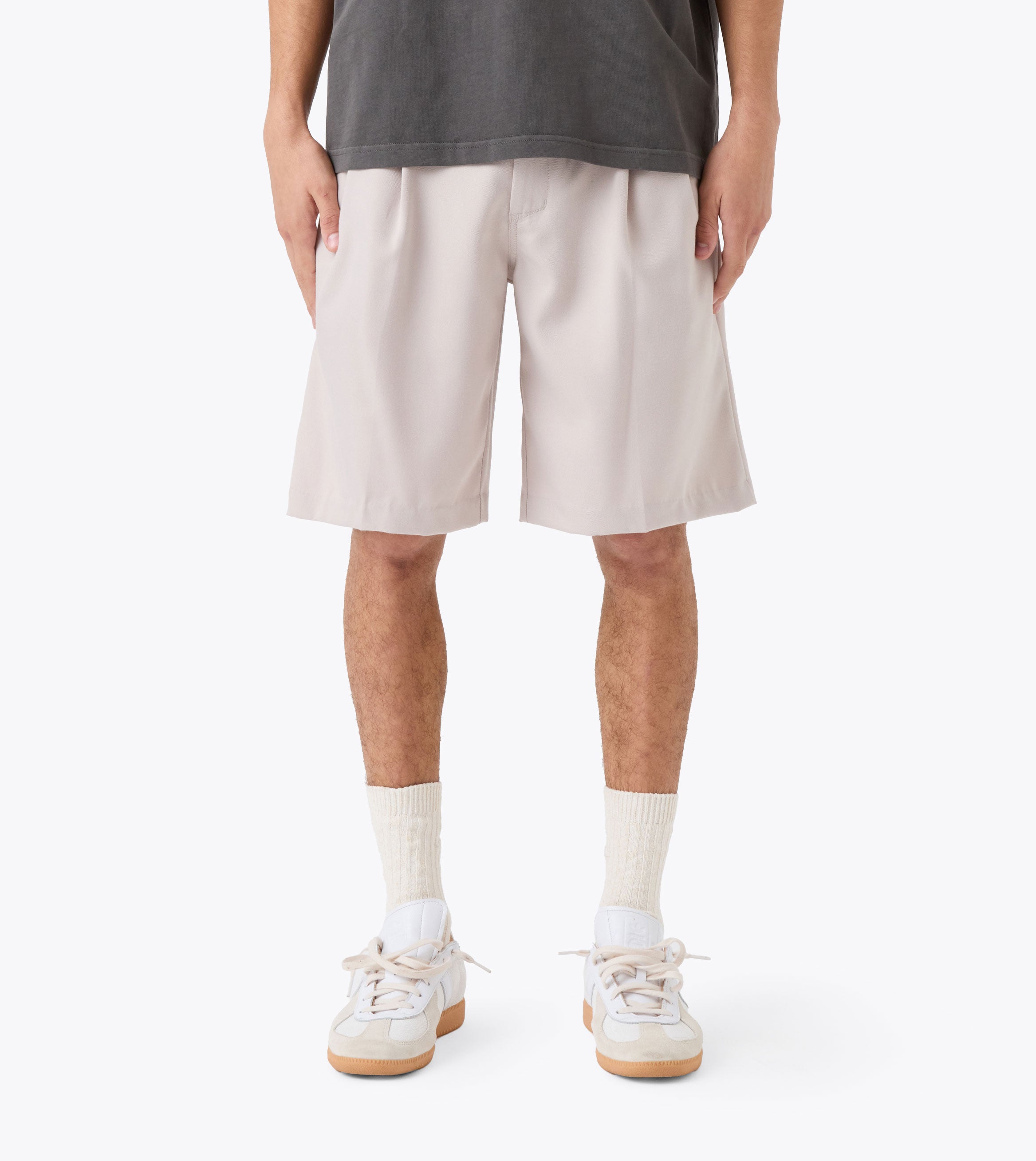 Twill Flow Short Ecru