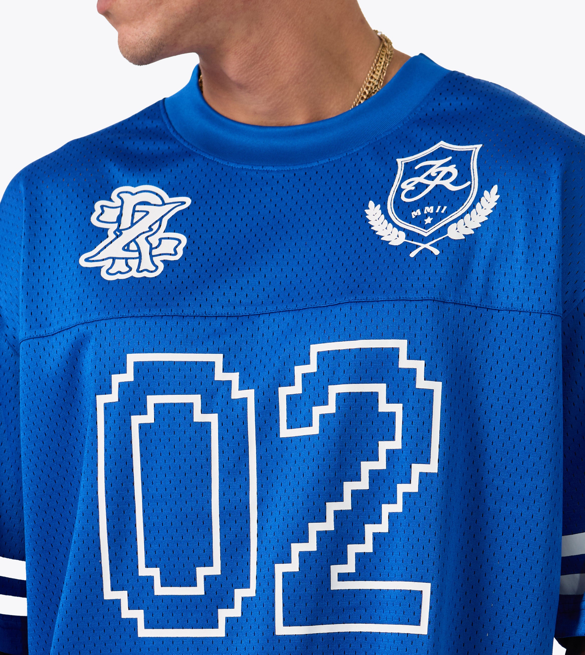 Heritage Mesh Flow Tee Cobalt Blue