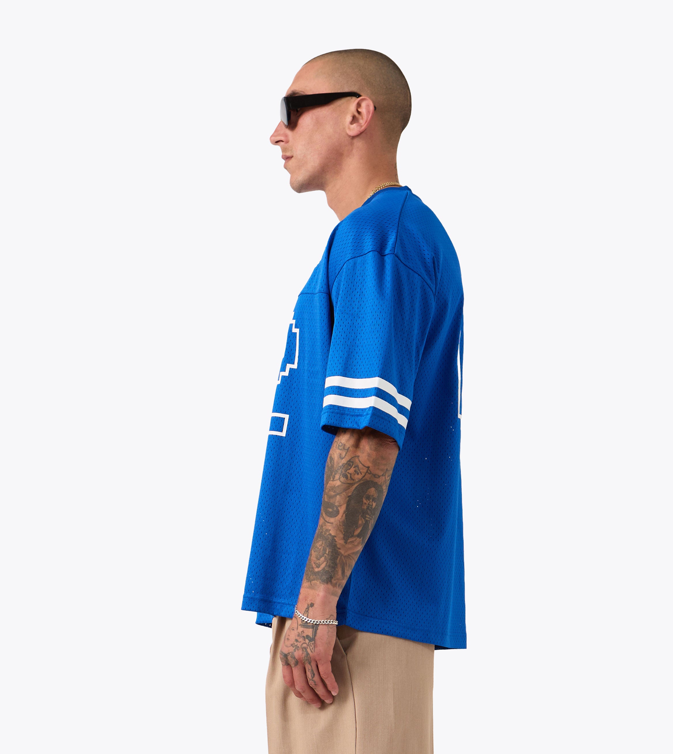 Heritage Mesh Flow Tee Cobalt Blue