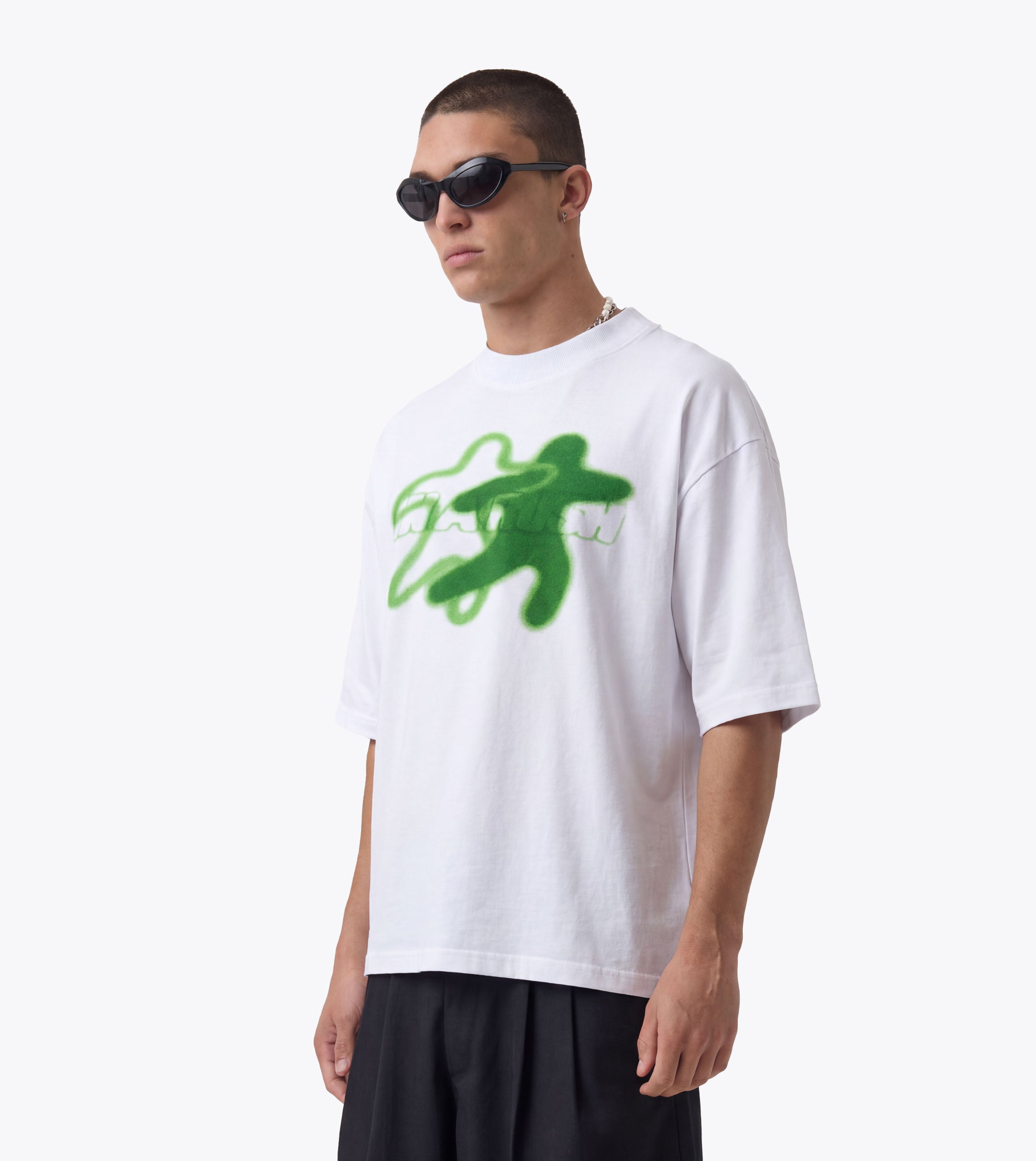 In A Rush Flow Tee White