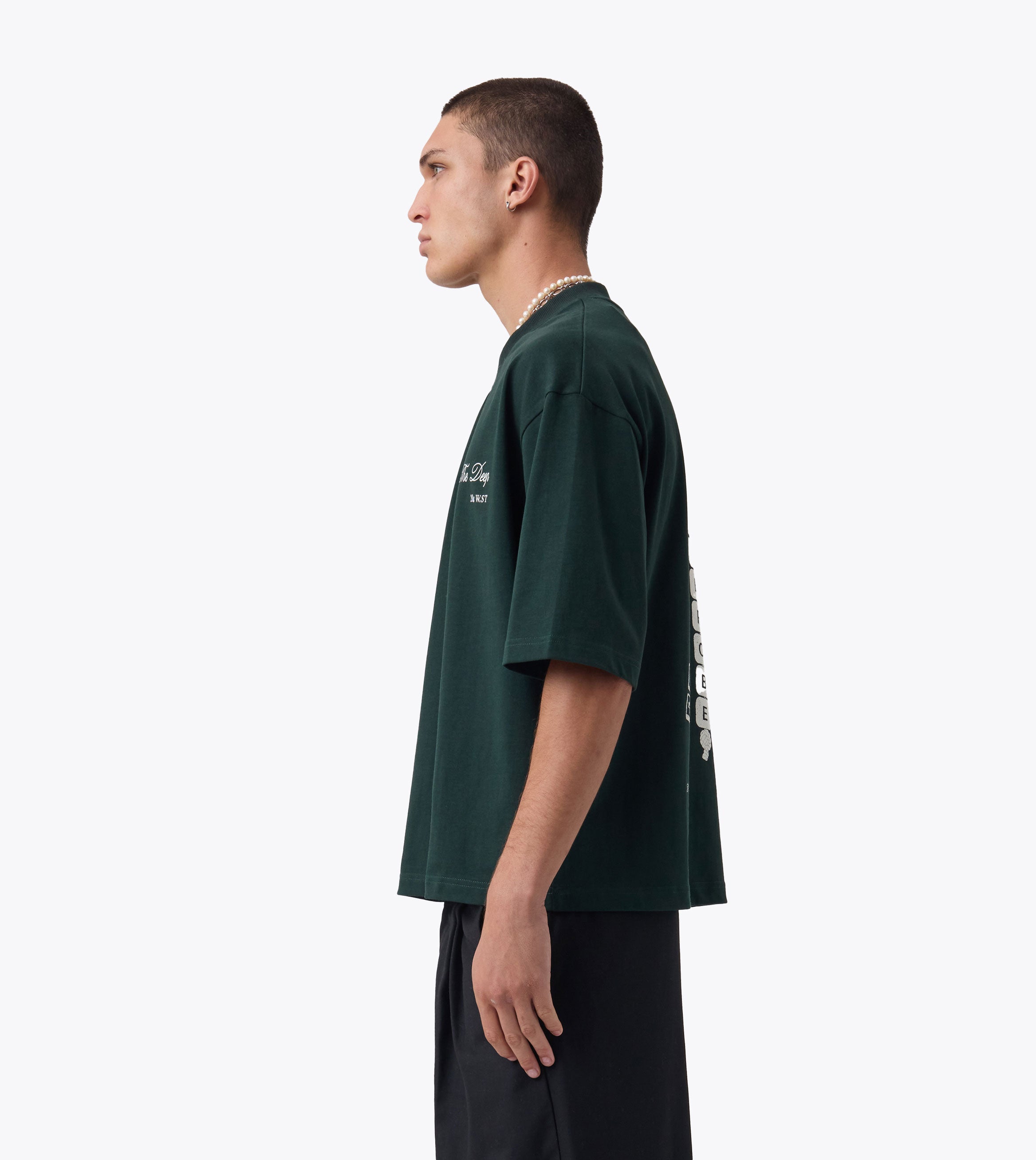 Keychain Flow Crop Tee Forest