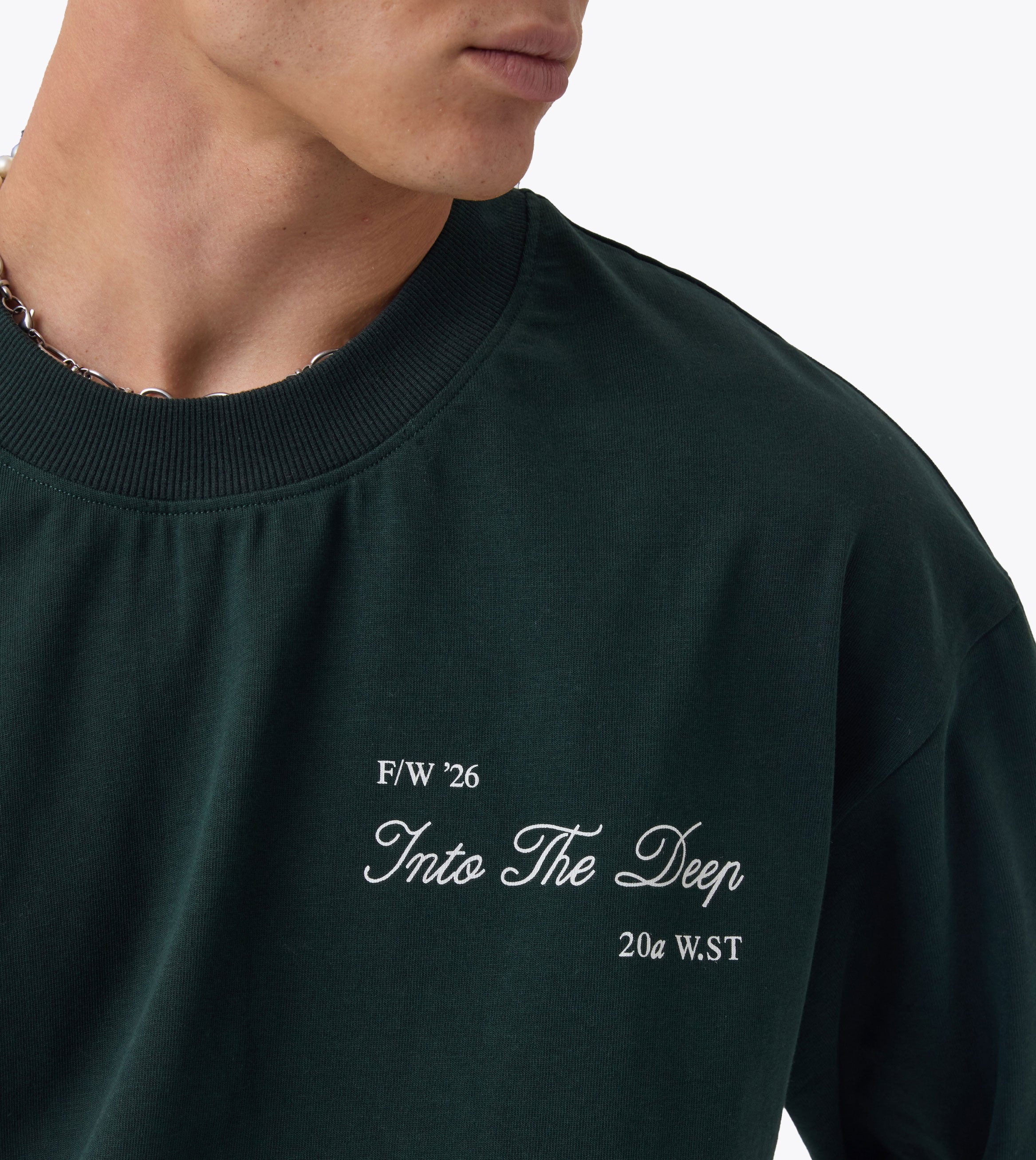 Keychain Flow Crop Tee Forest