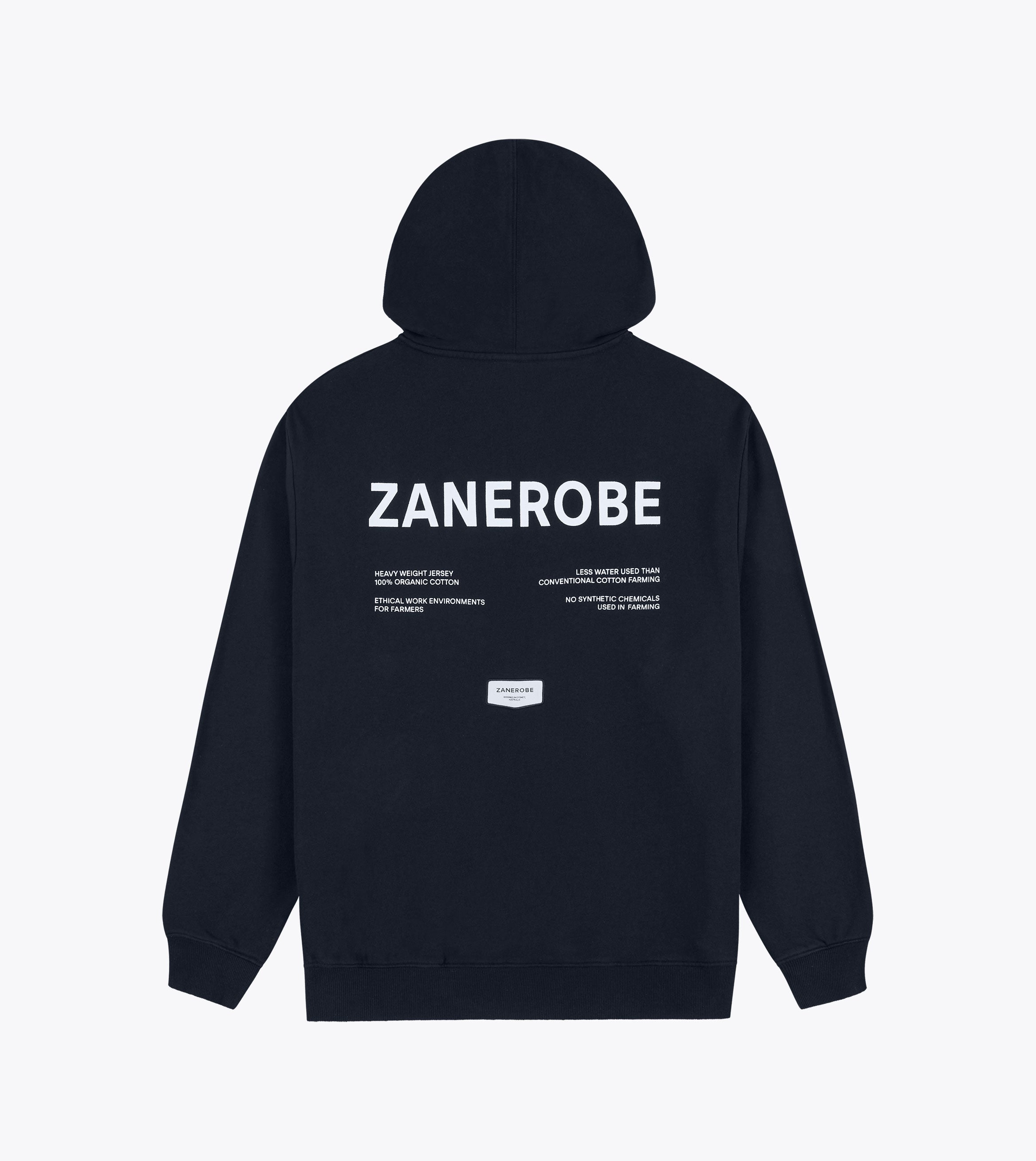 Label Orgo Hood Sweat Black