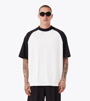 Raglan Lounge Tee Vintage White/Black