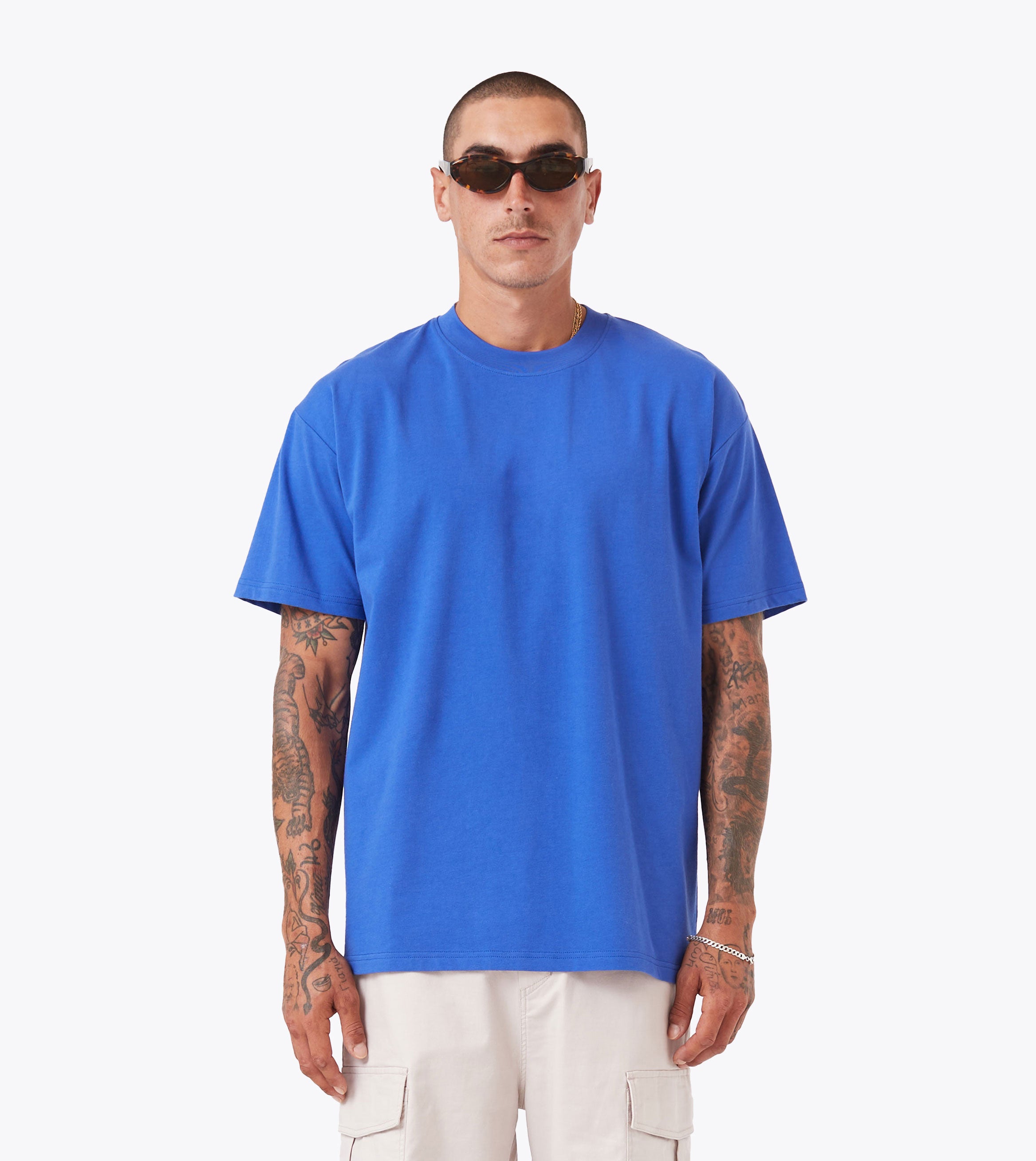 Mirror Box Tee Cobalt Blue