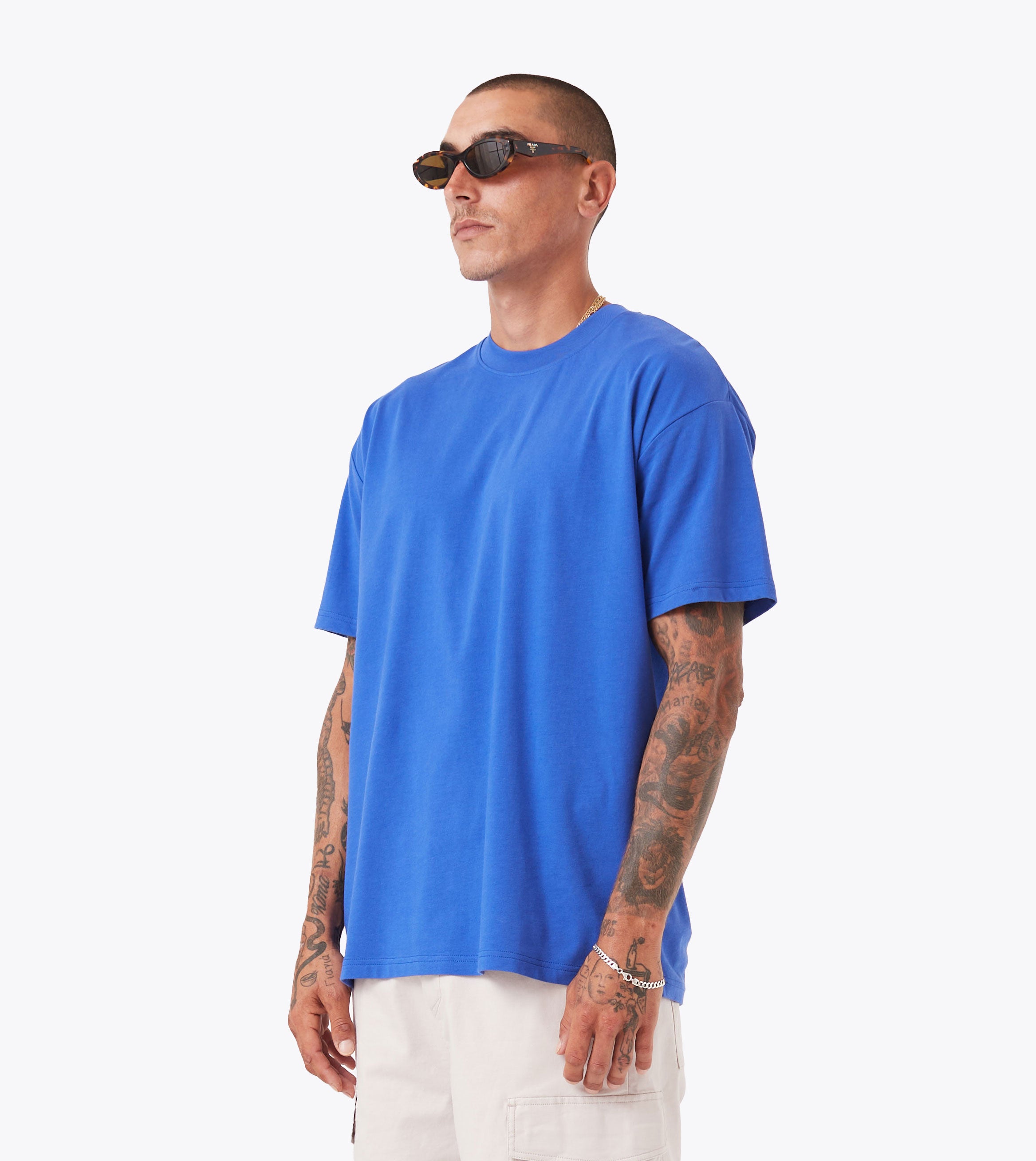 Mirror Box Tee Cobalt Blue