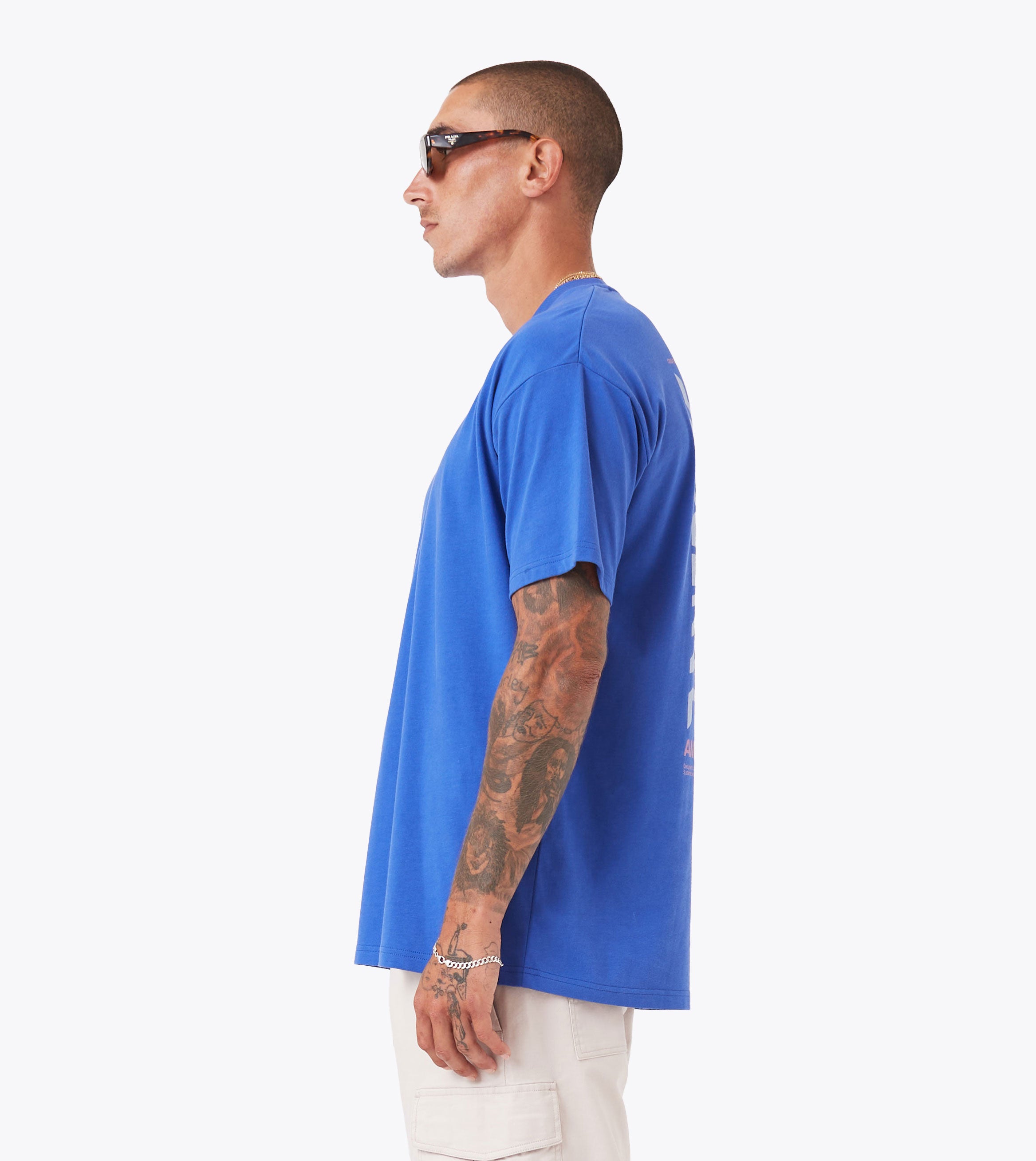 Mirror Box Tee Cobalt Blue