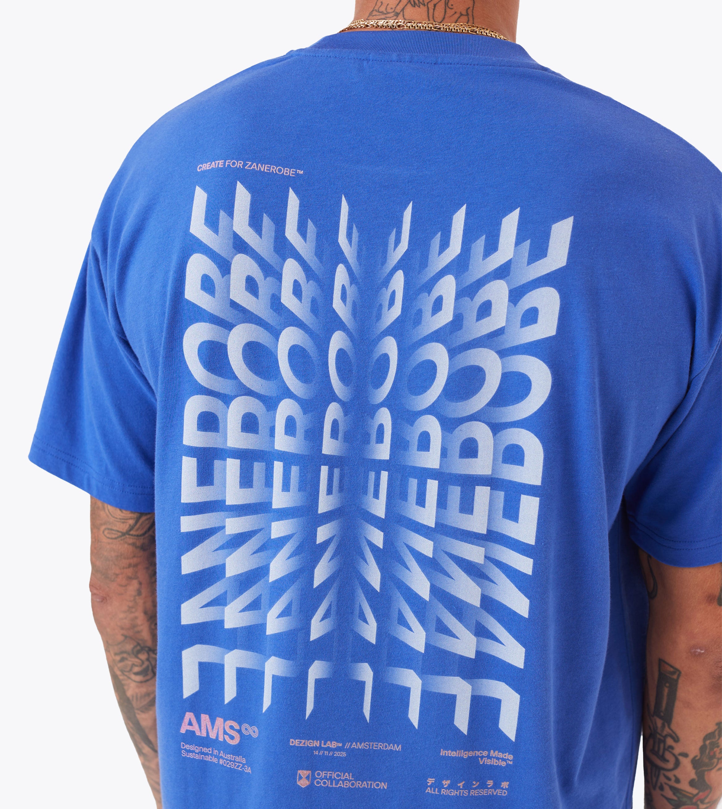 Mirror Box Tee Cobalt Blue