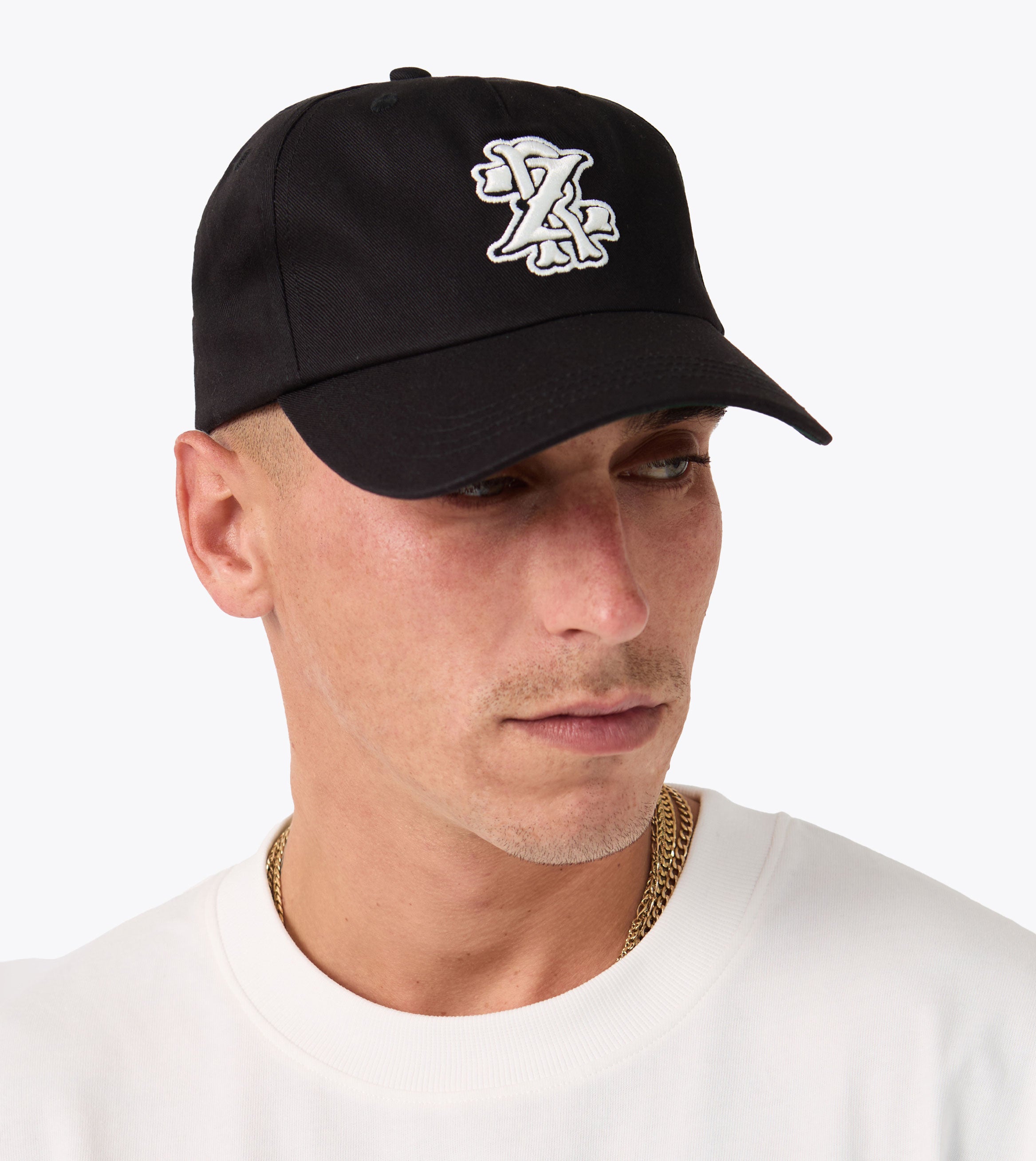 Monogram Snapback Black