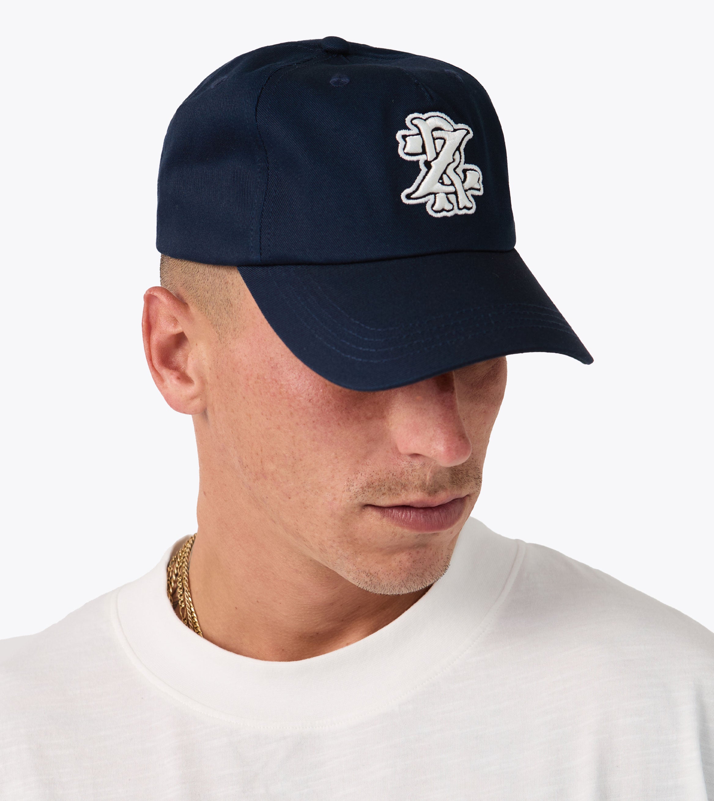 Monogram Snapback Navy