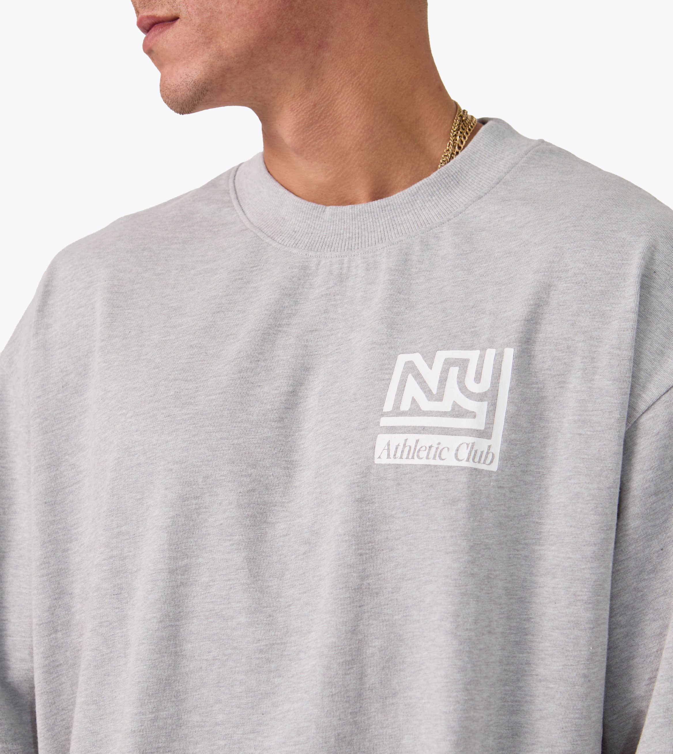 NY Flow Tee Grey Marle