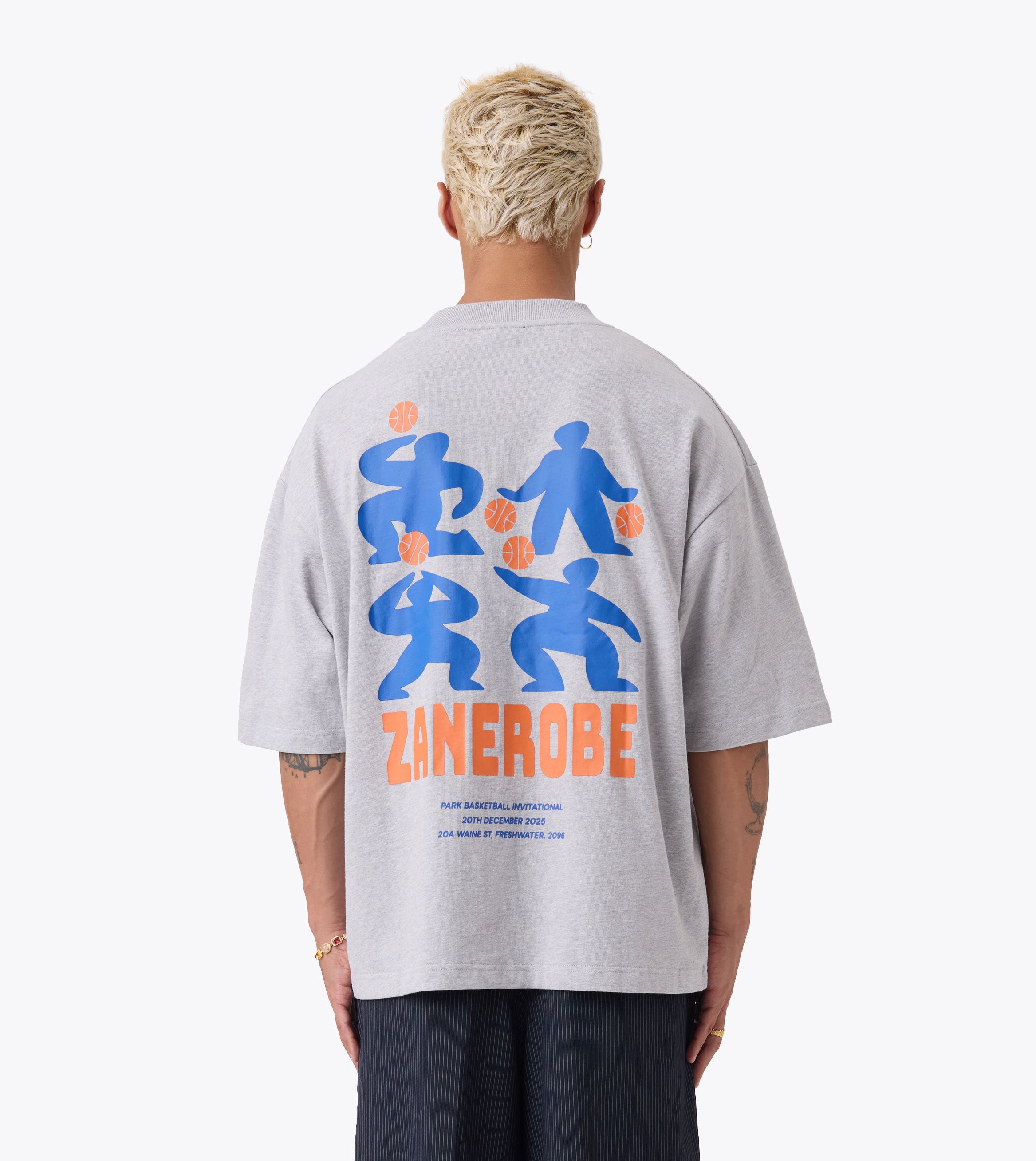 Park Ball Flow Tee Grey Marle