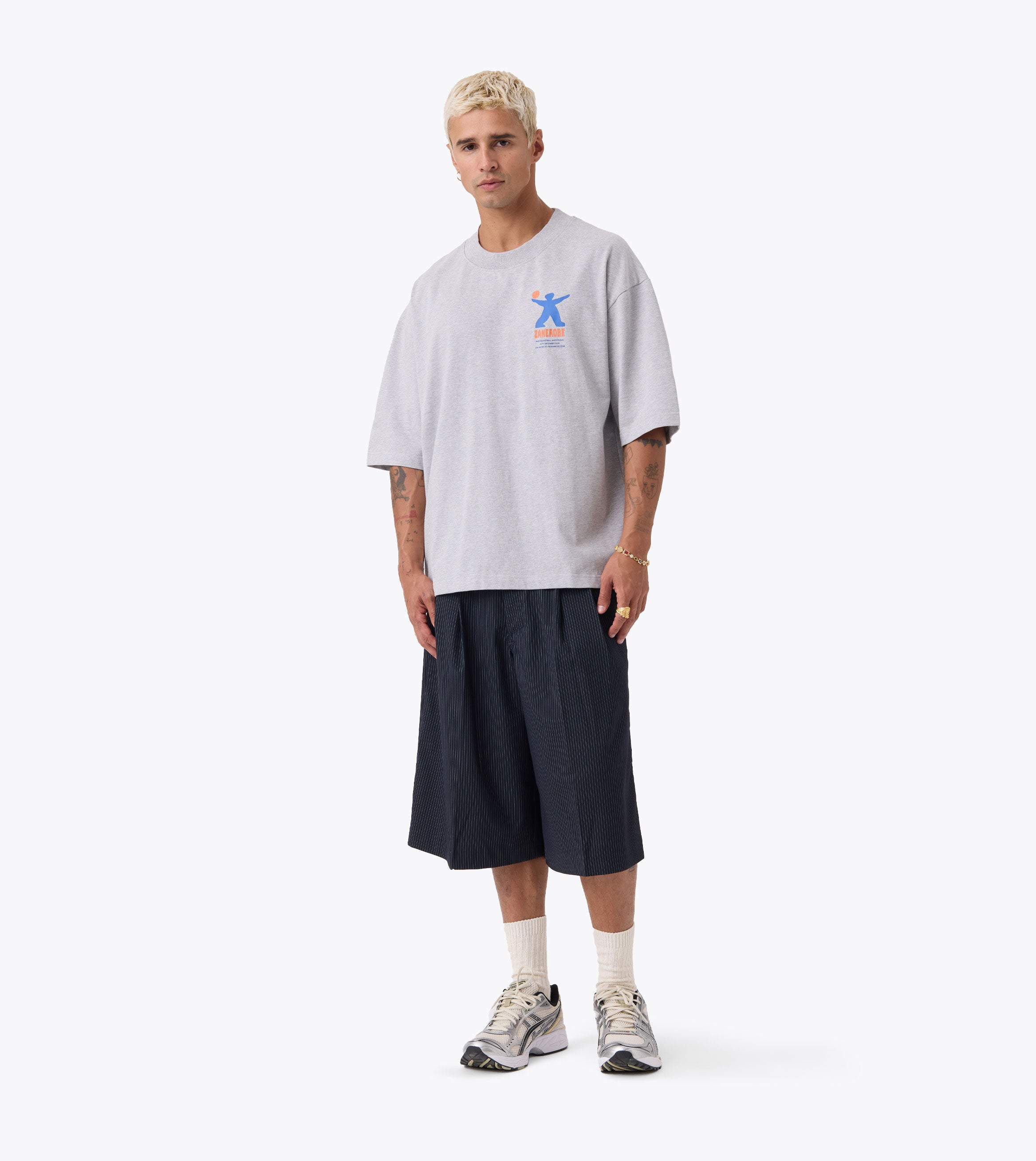 Park Ball Flow Tee Grey Marle
