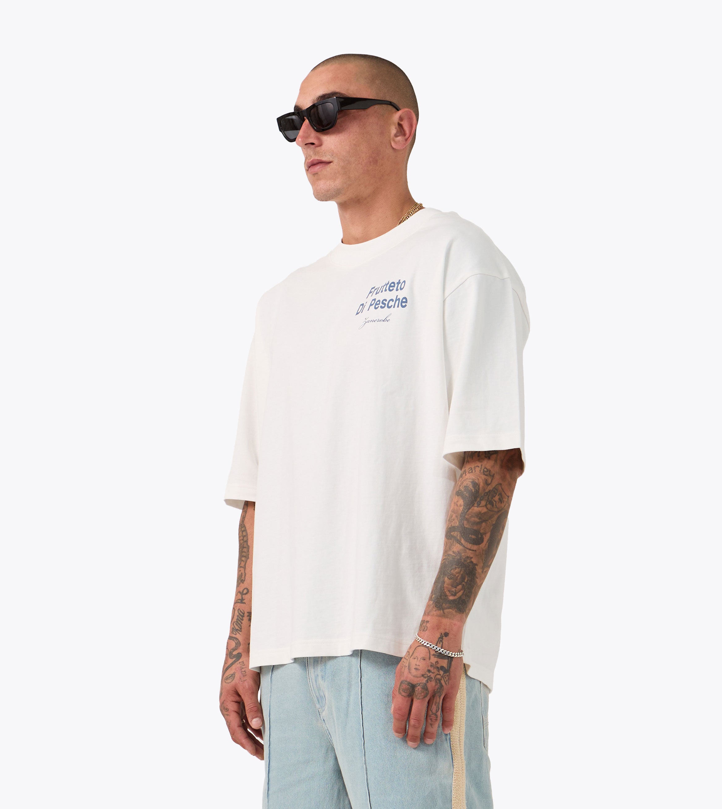 Pesche Flow Tee Vintage White