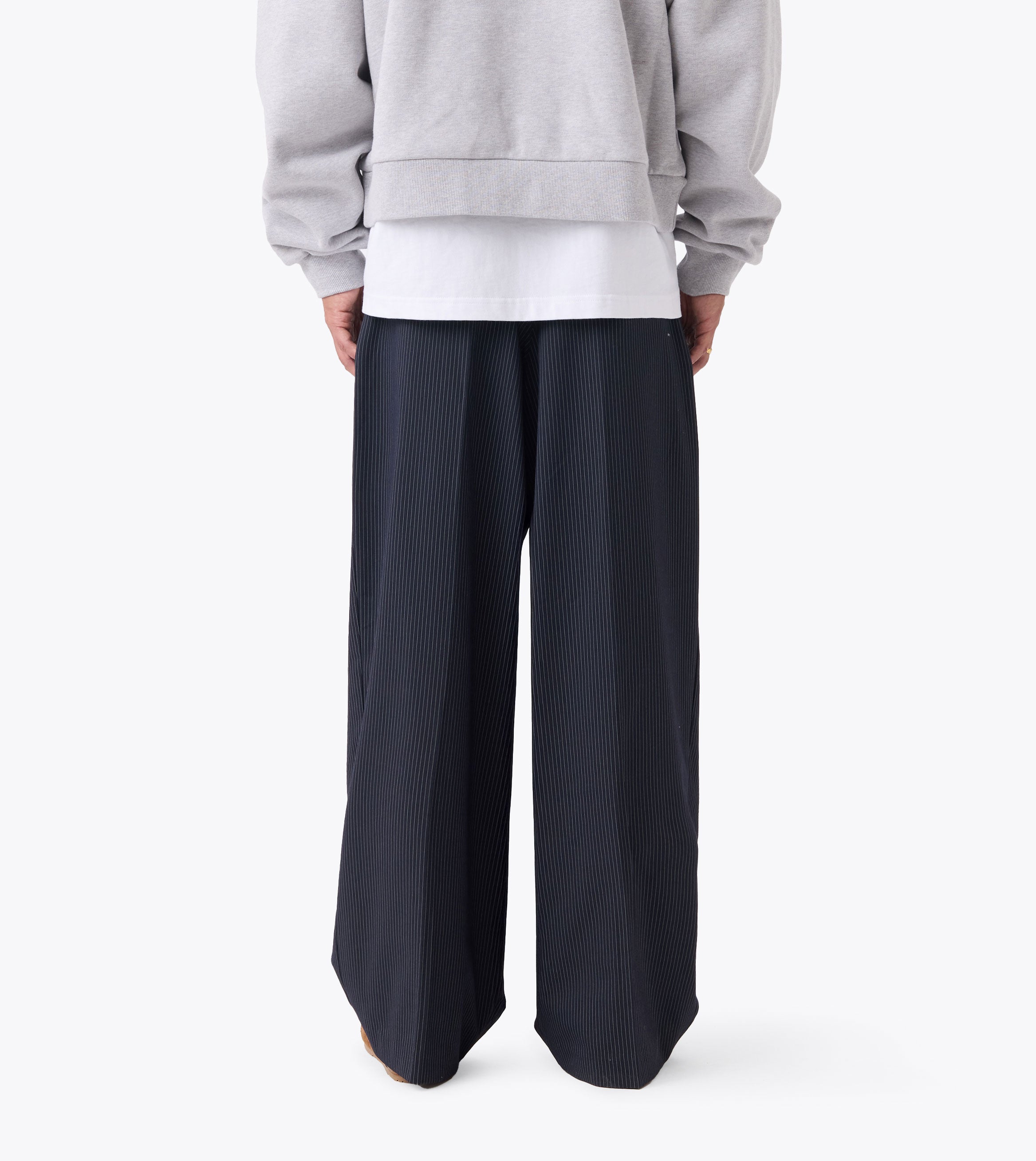 Pinstripe Mega Pant Navy