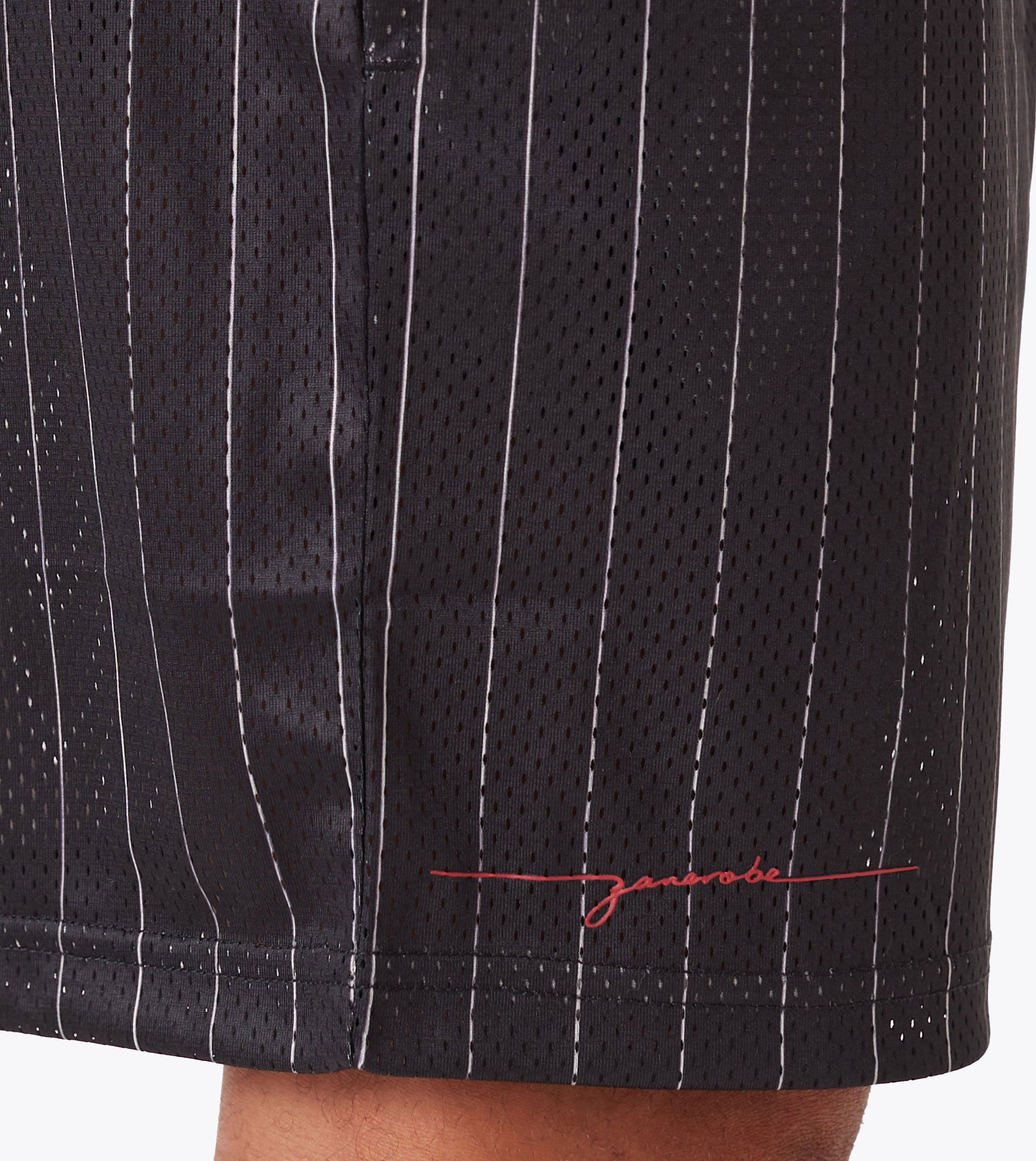 Pinstripe Training Mesh Short Black Stripe